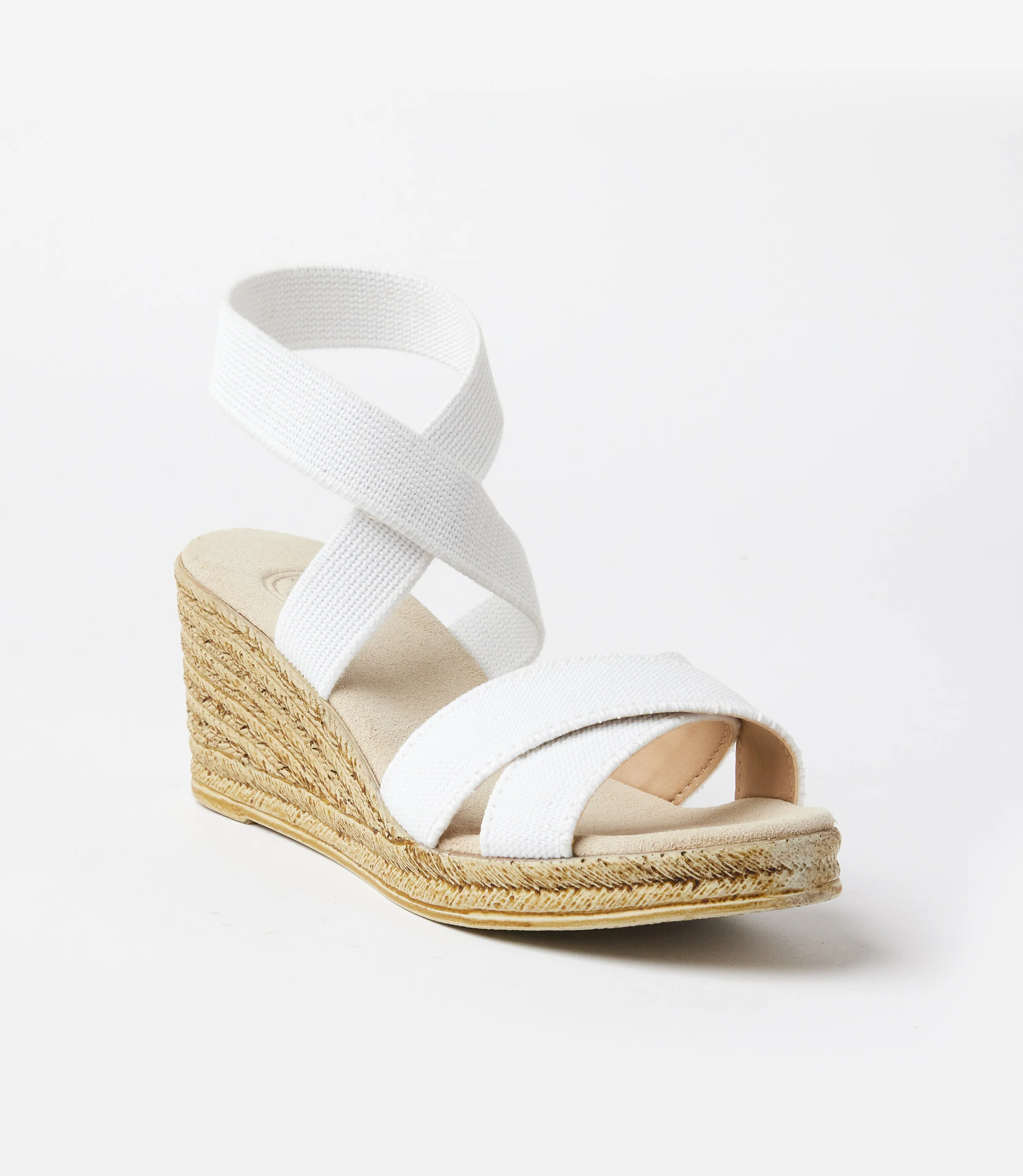 Fishburne Criss Cross Espadrille Wedge Sandals