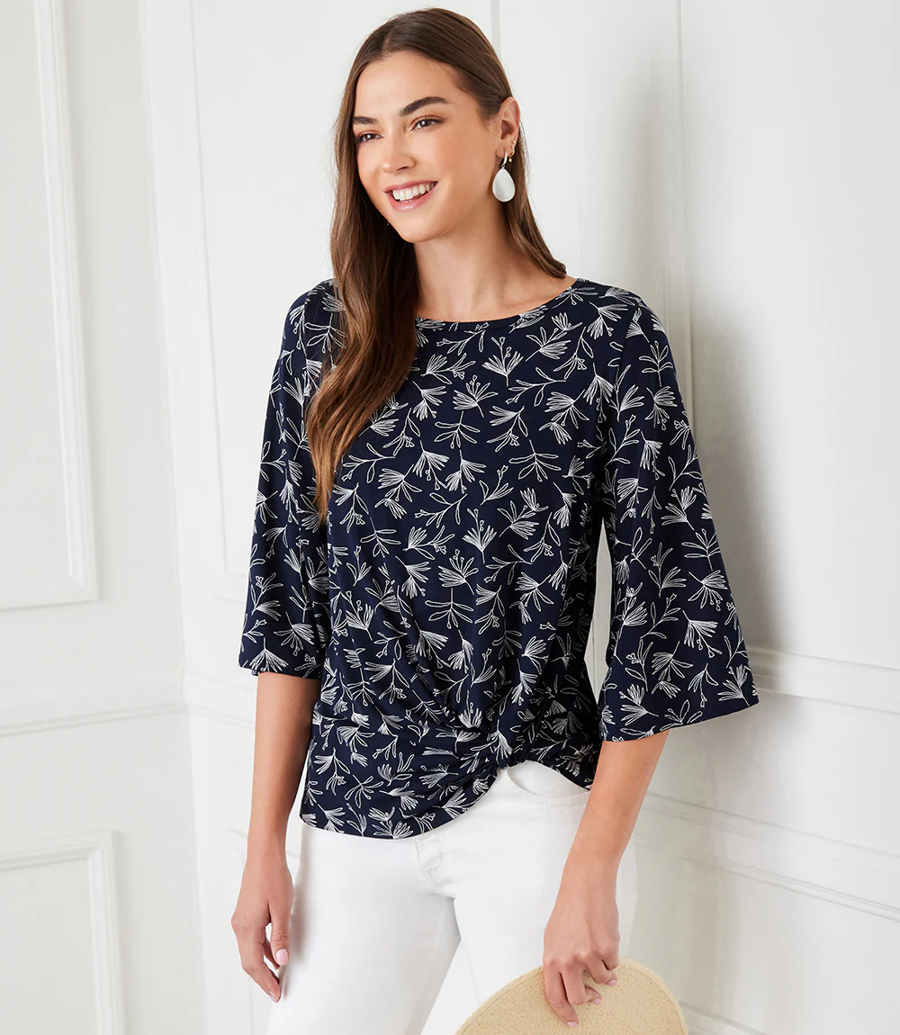 Flare Sleeve Pick-Up Top