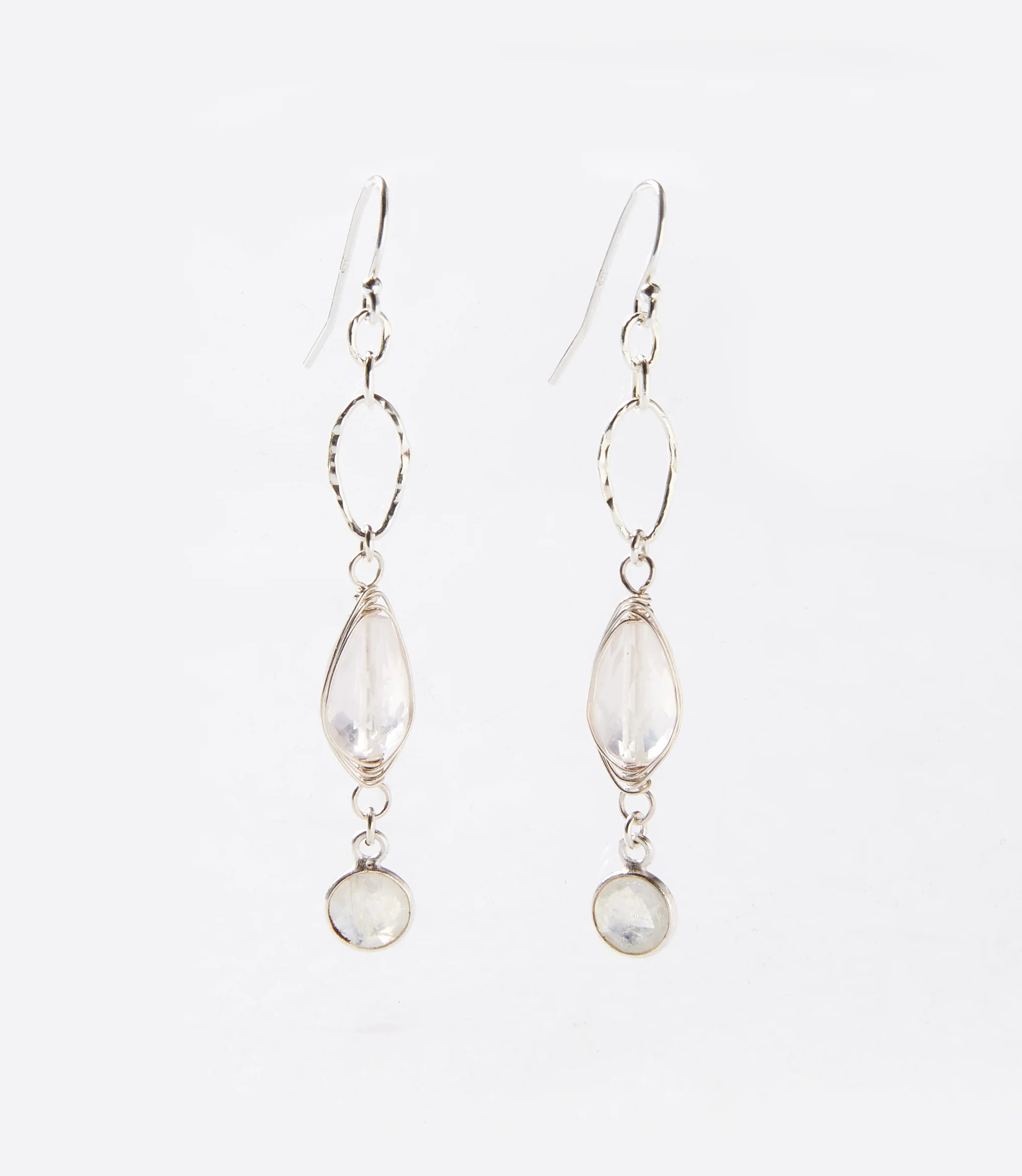 Blush Rose Quartz Earrings