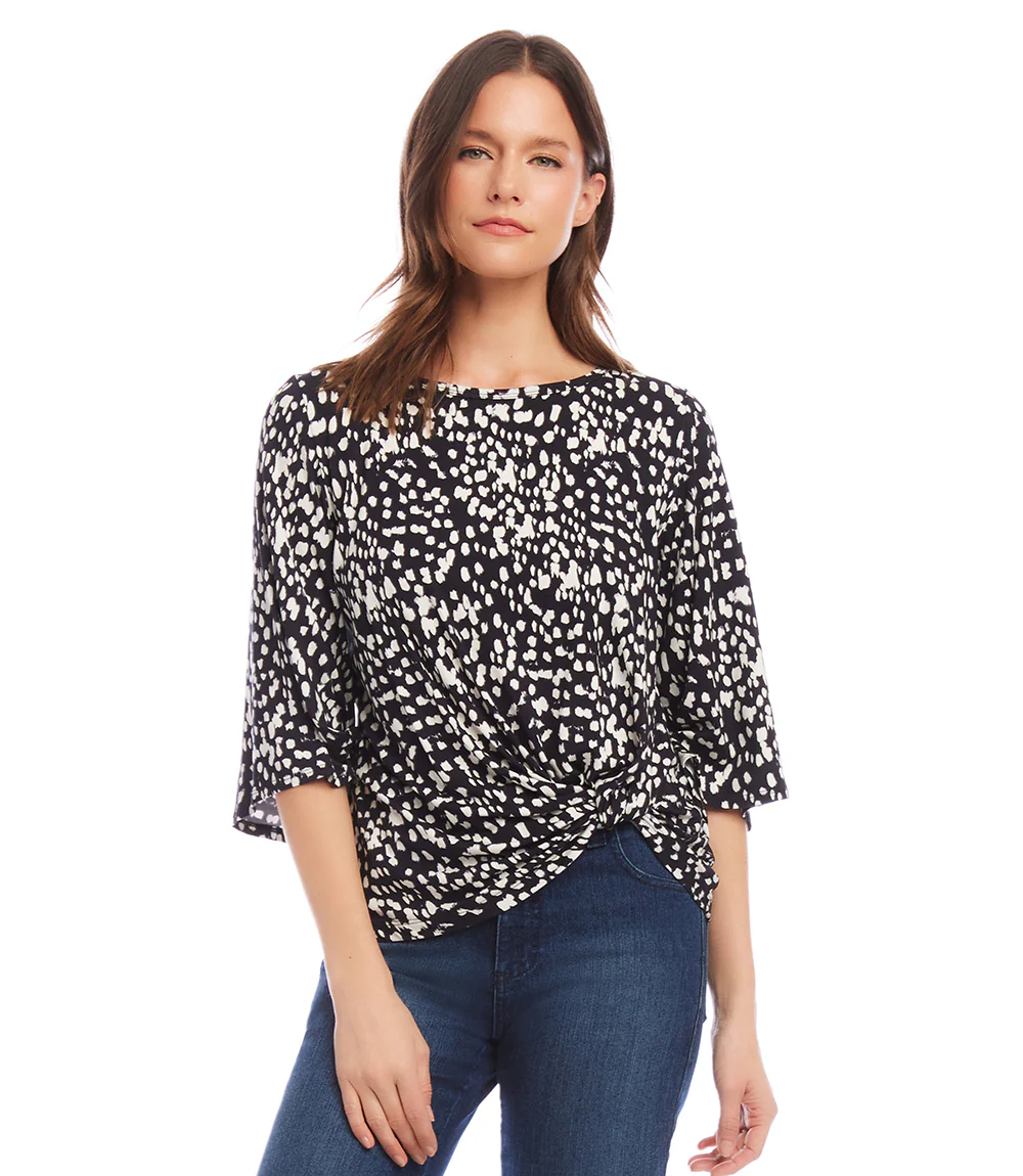 Flare Sleeve Pick-Up Top