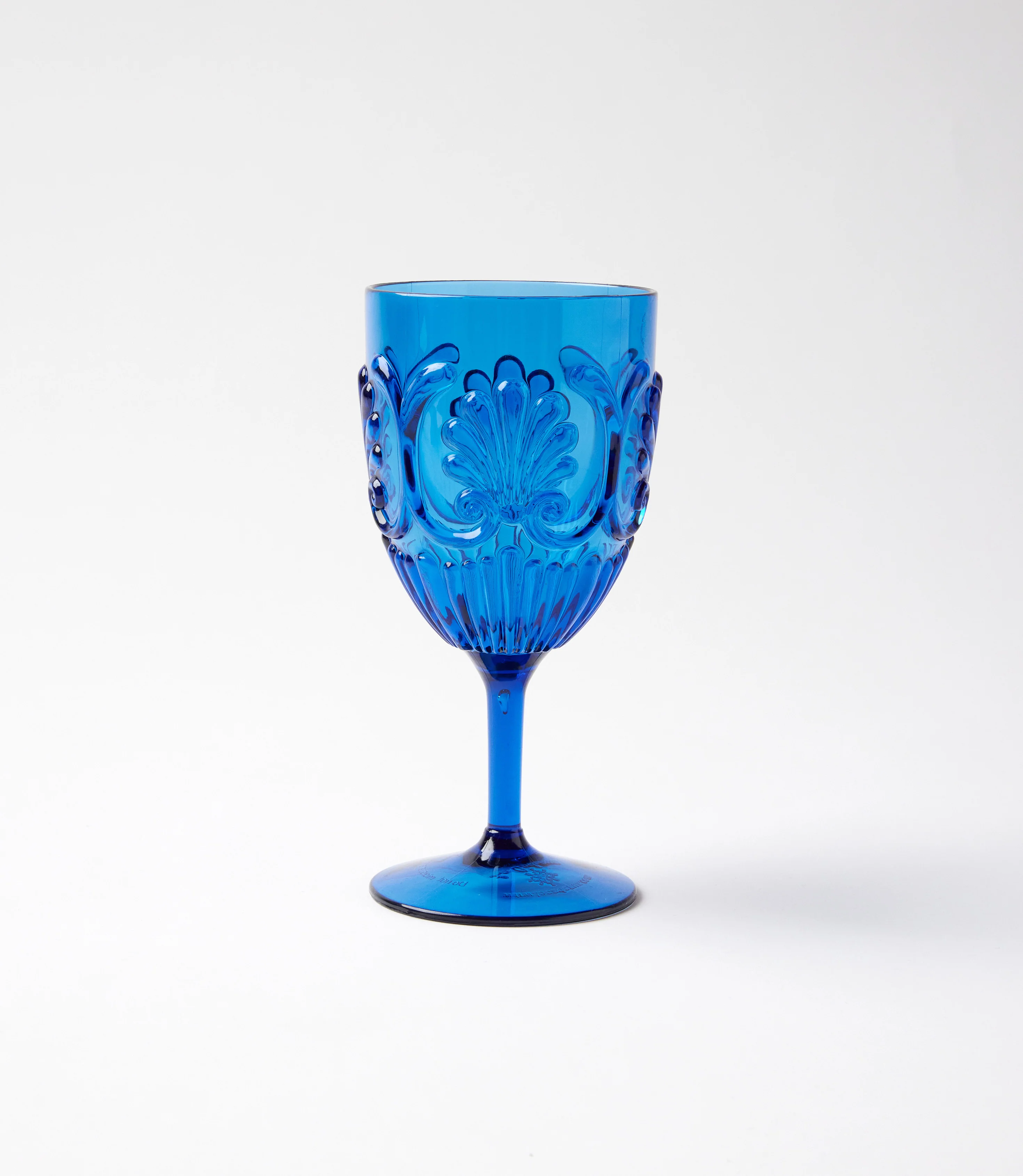 Acrylic Fleur Wine Glass