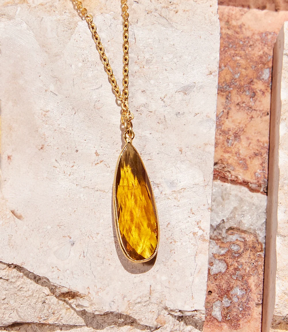 Citrine Quartz Necklace