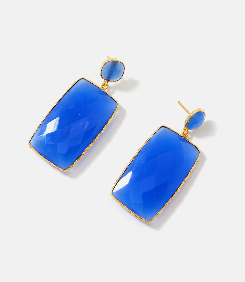 Gemstone Statement Earrings