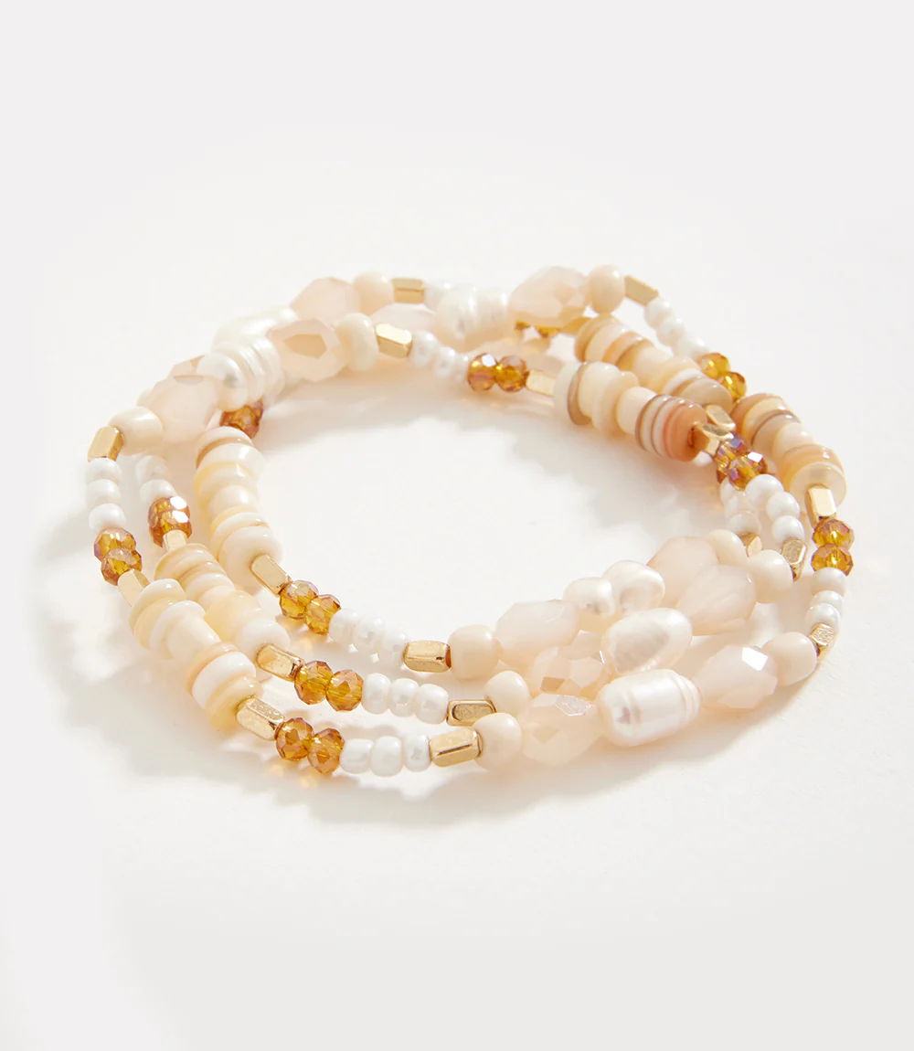 Pearl And Gemstone Bracelet