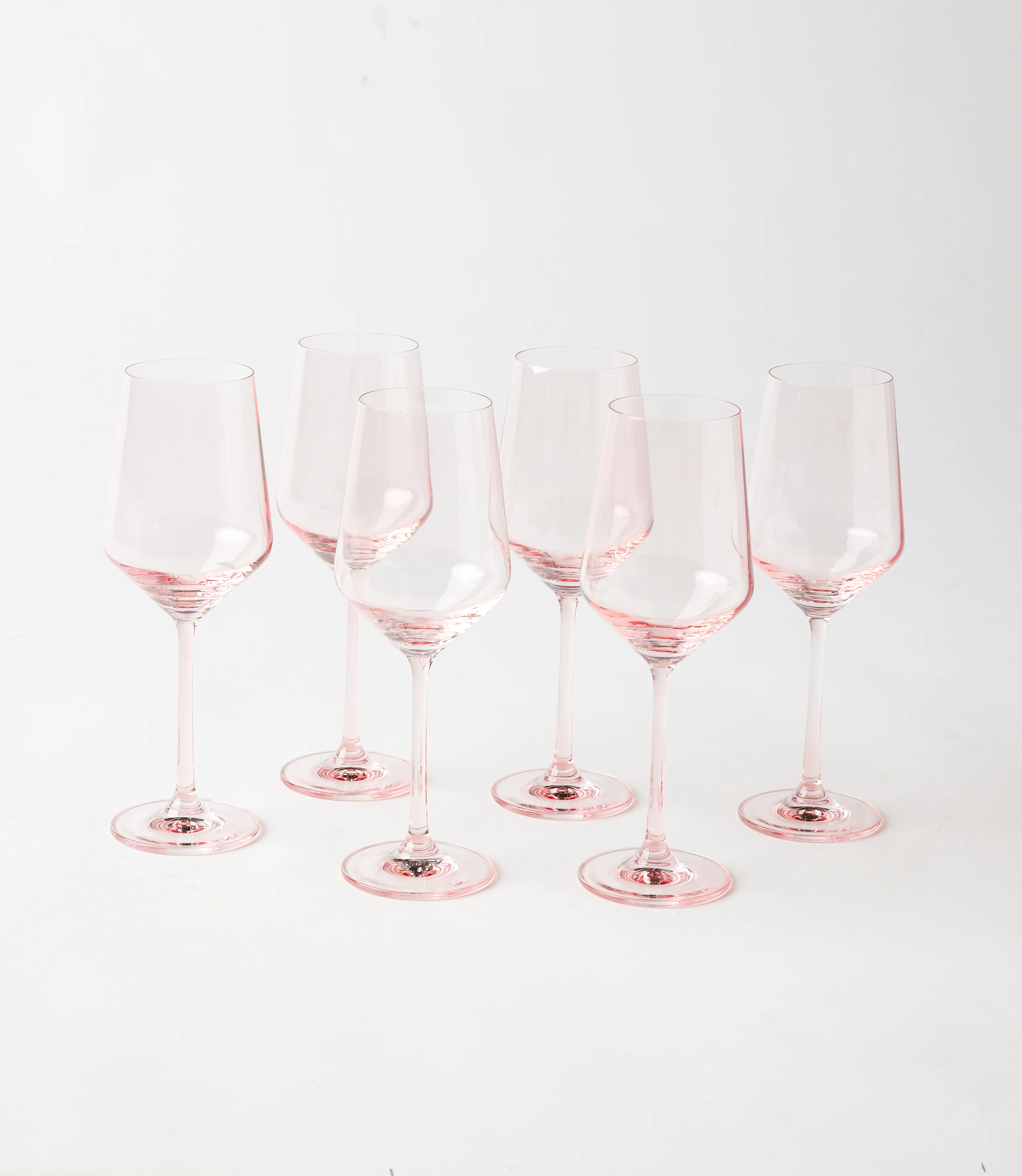 Blush Wine Glasses, Set Of 6