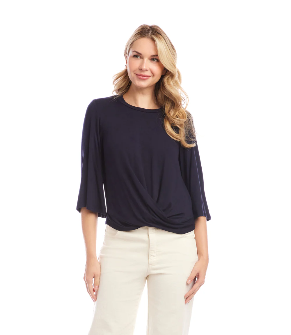 Drape Front Top