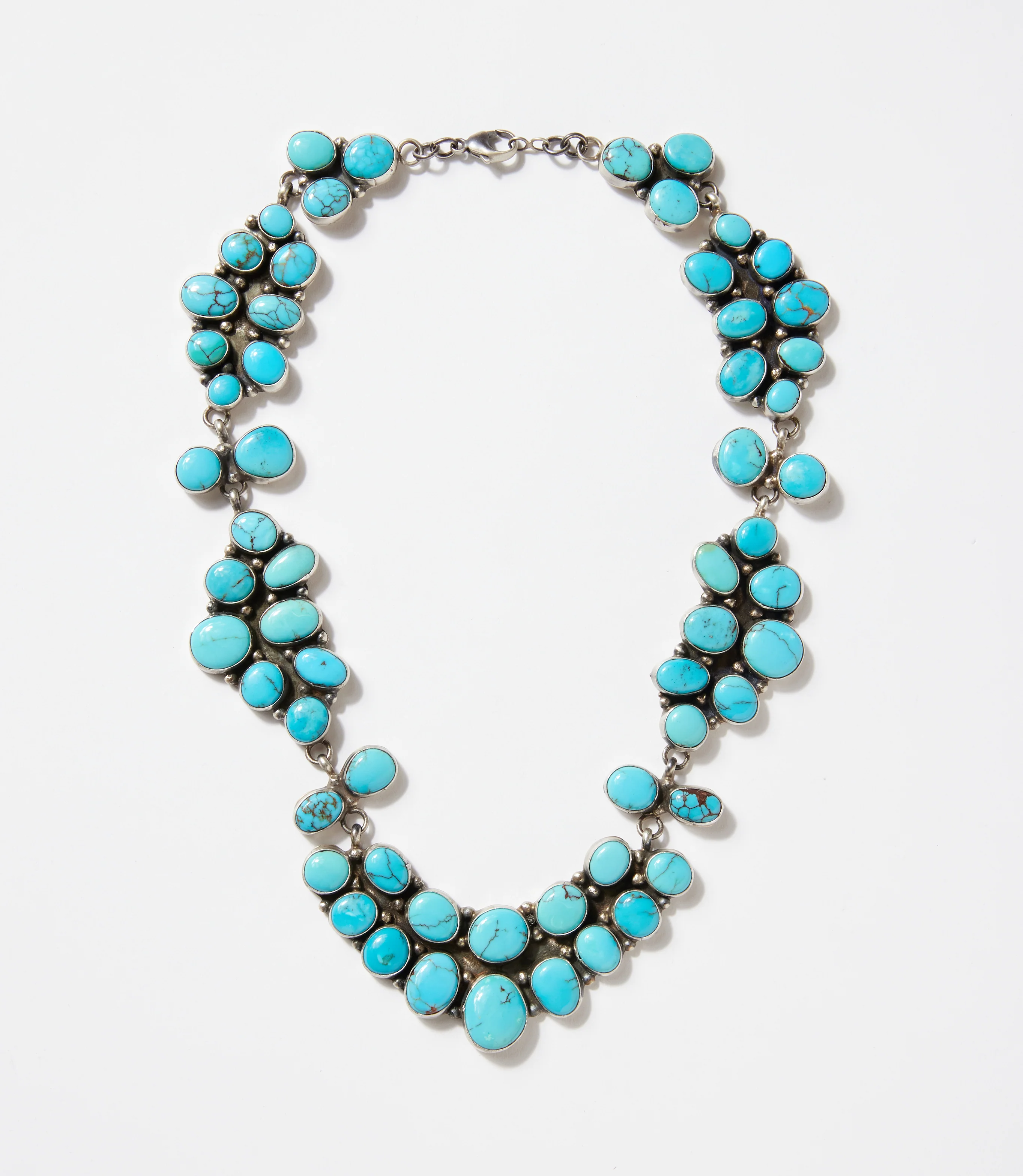 Turquoise Cluster Necklace