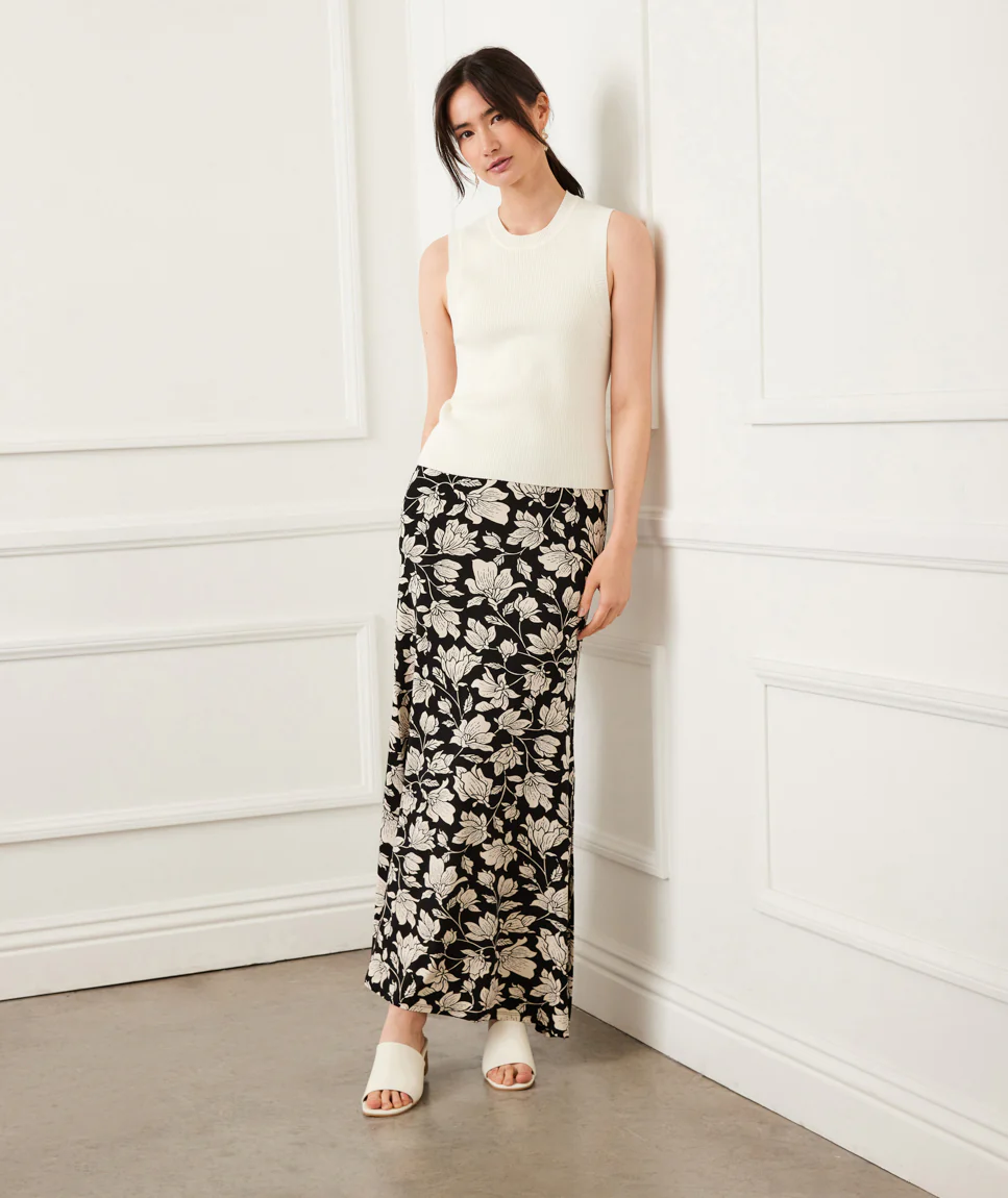 Flare Midi Skirt