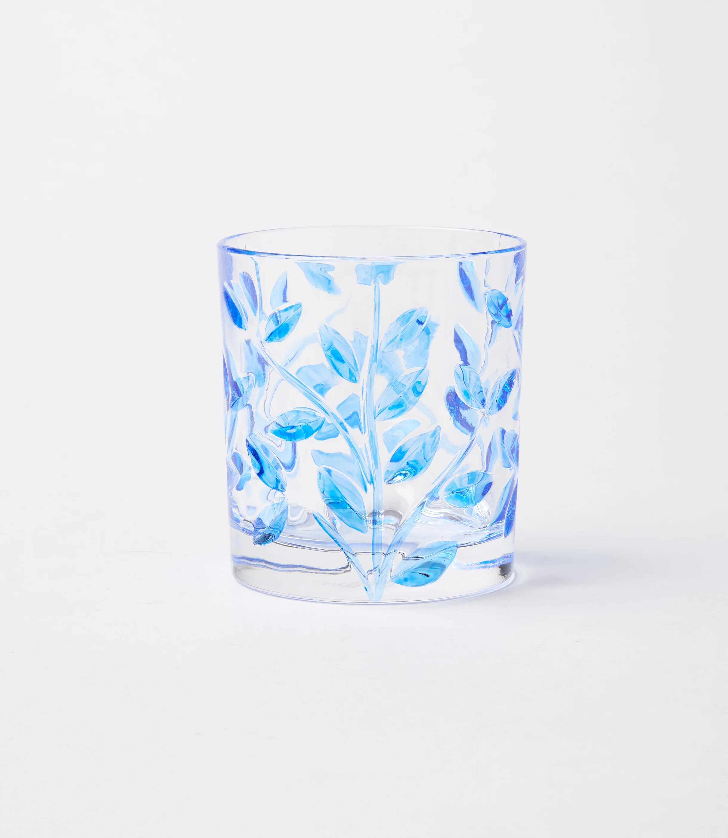 Hand-Painted Short Drinking Glass