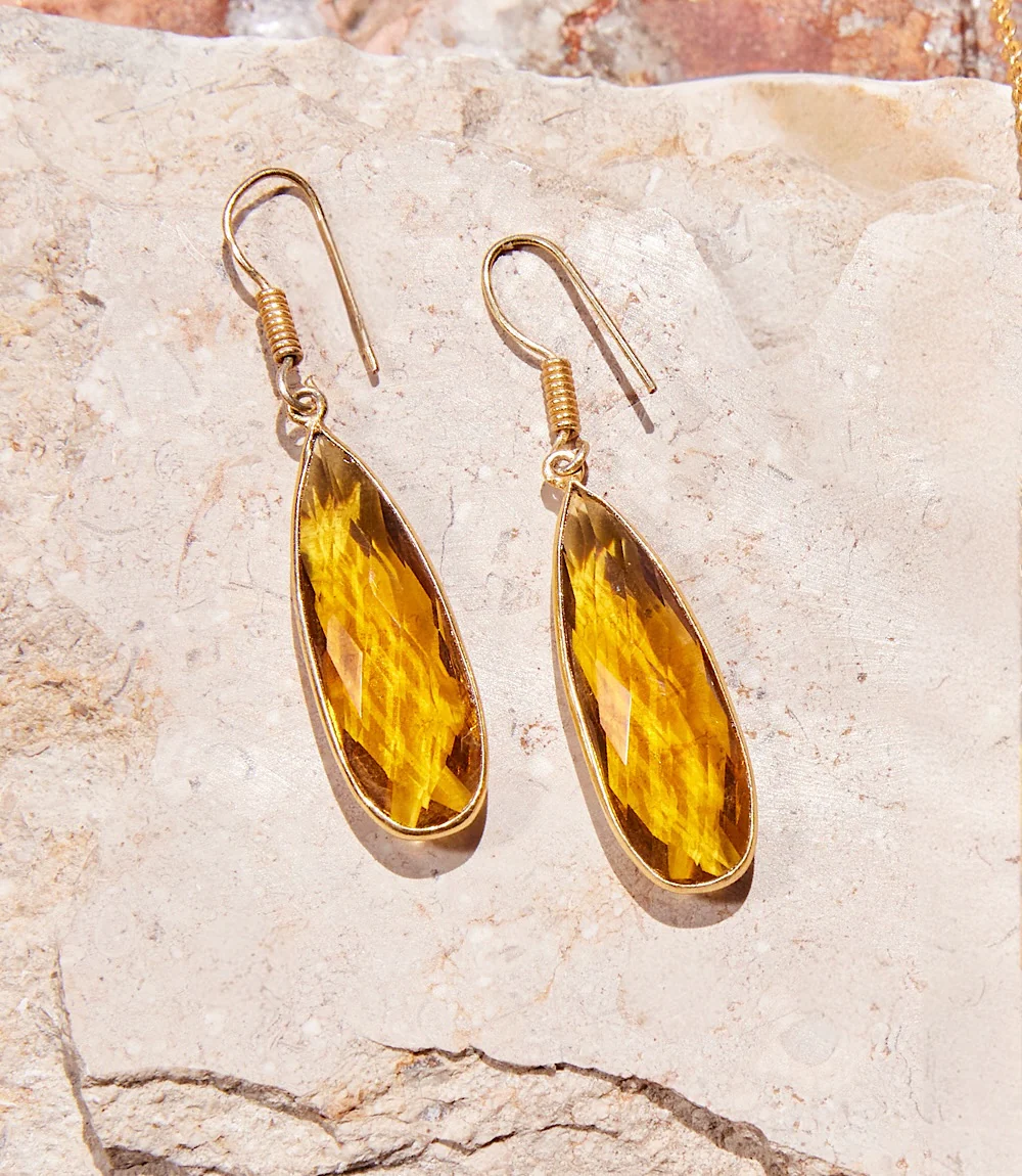 Citrine Quartz Earrings