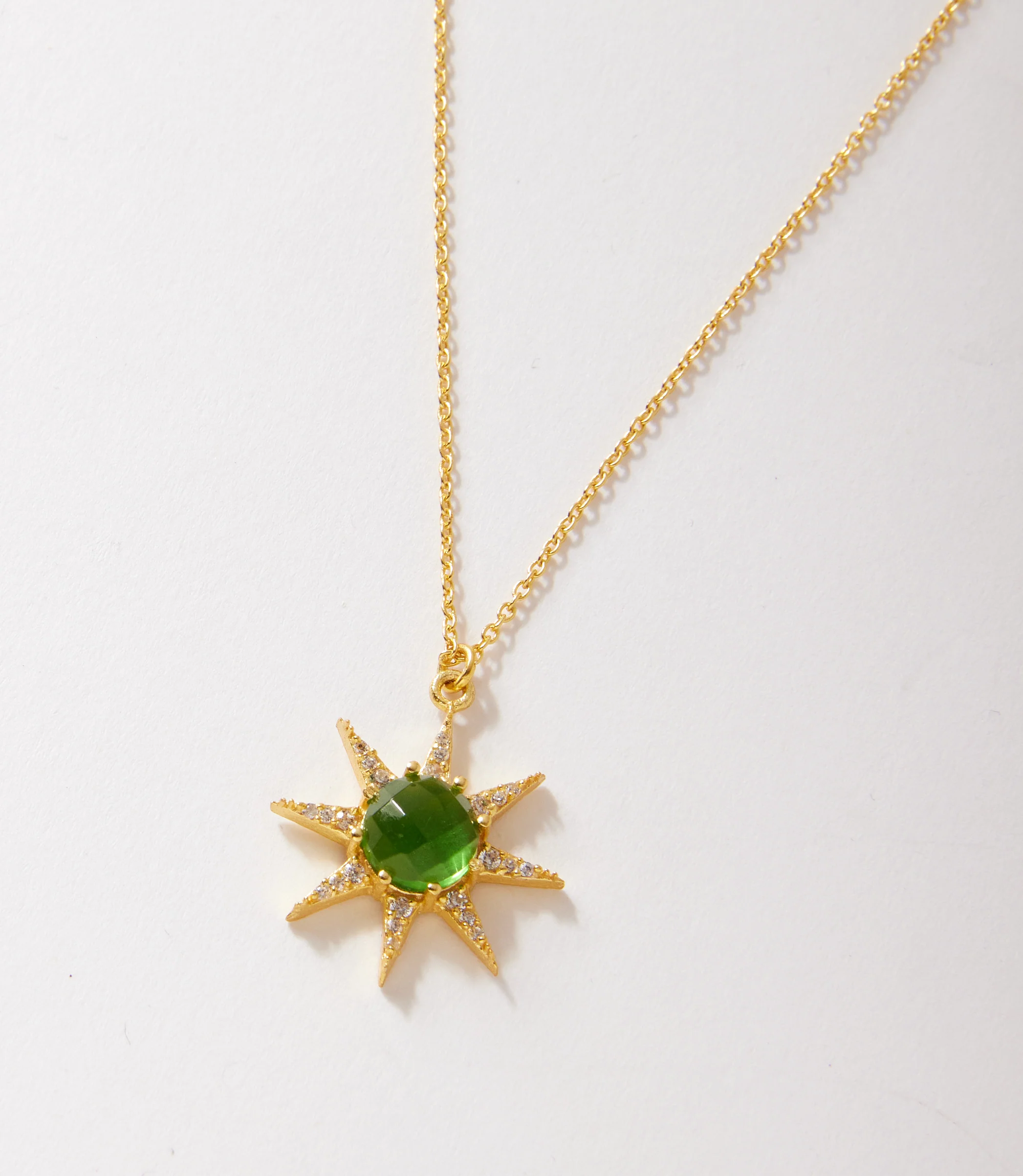Cabochon Sun Necklace