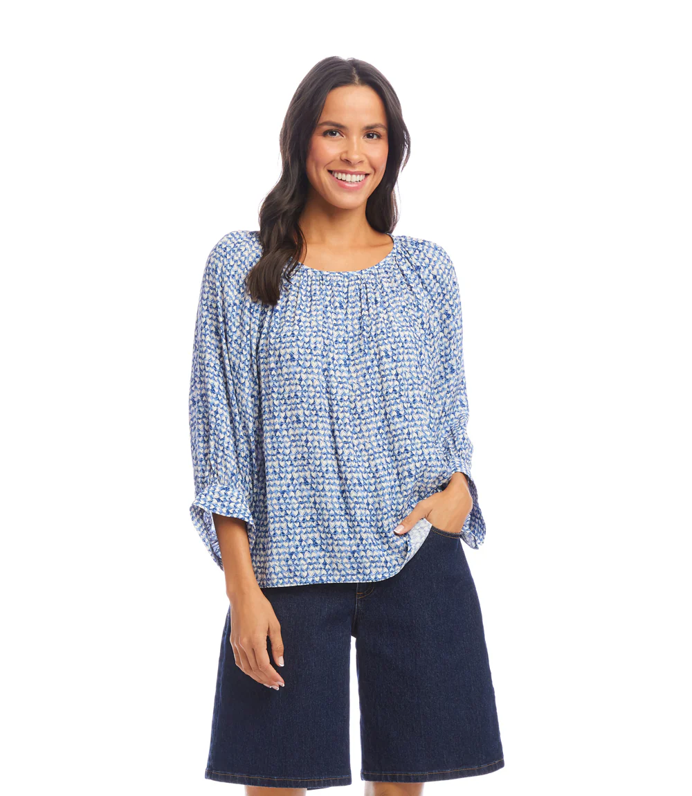 Petite Size Blouson Sleeve Top