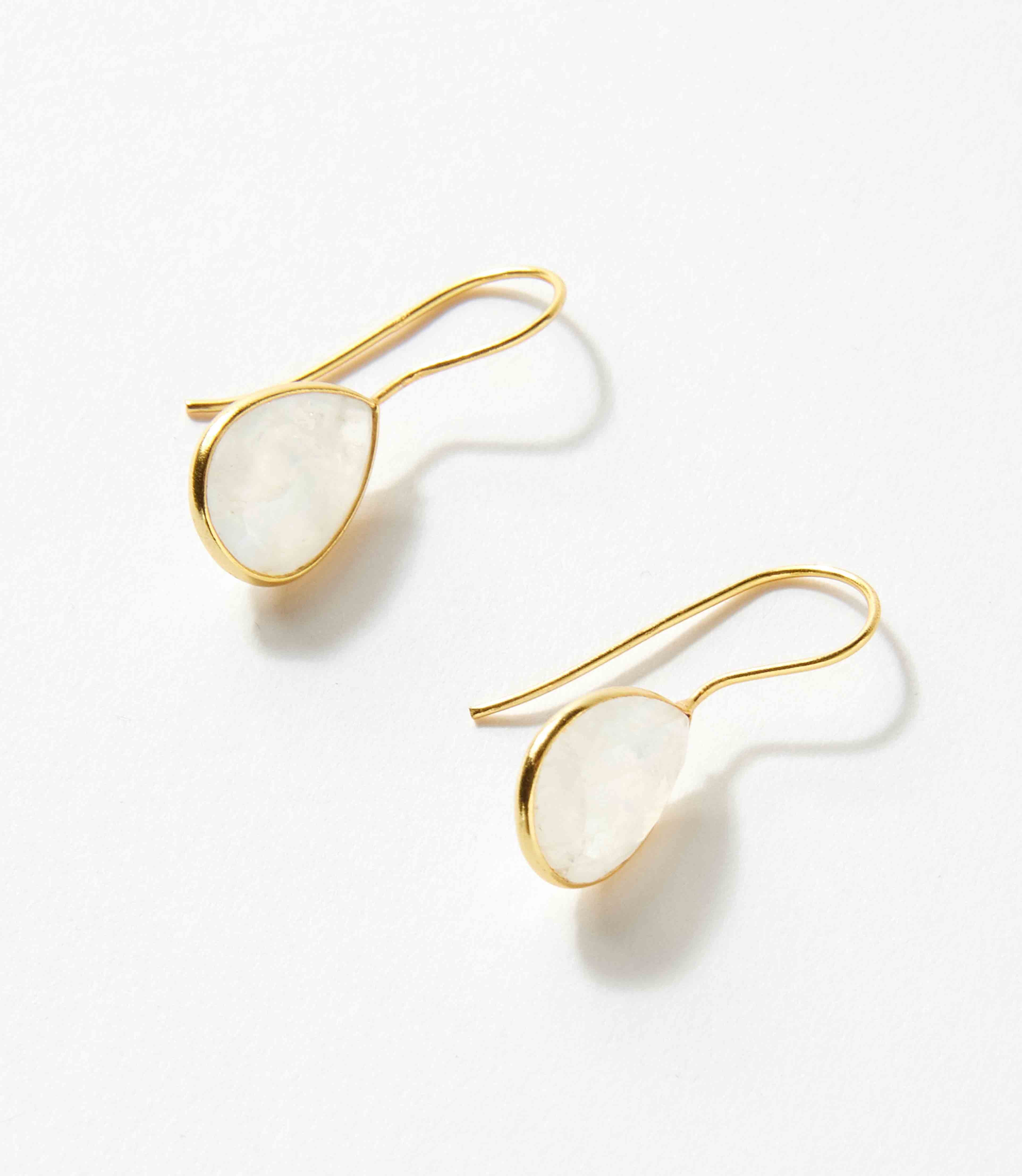 Gemstone Teardrop Earrings