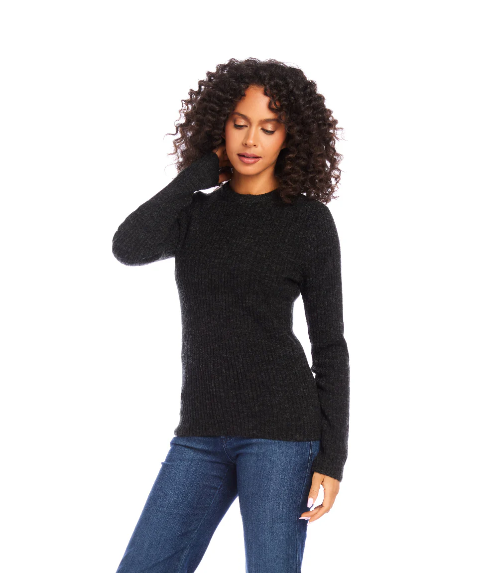 Ribbed Crewneck Sweater