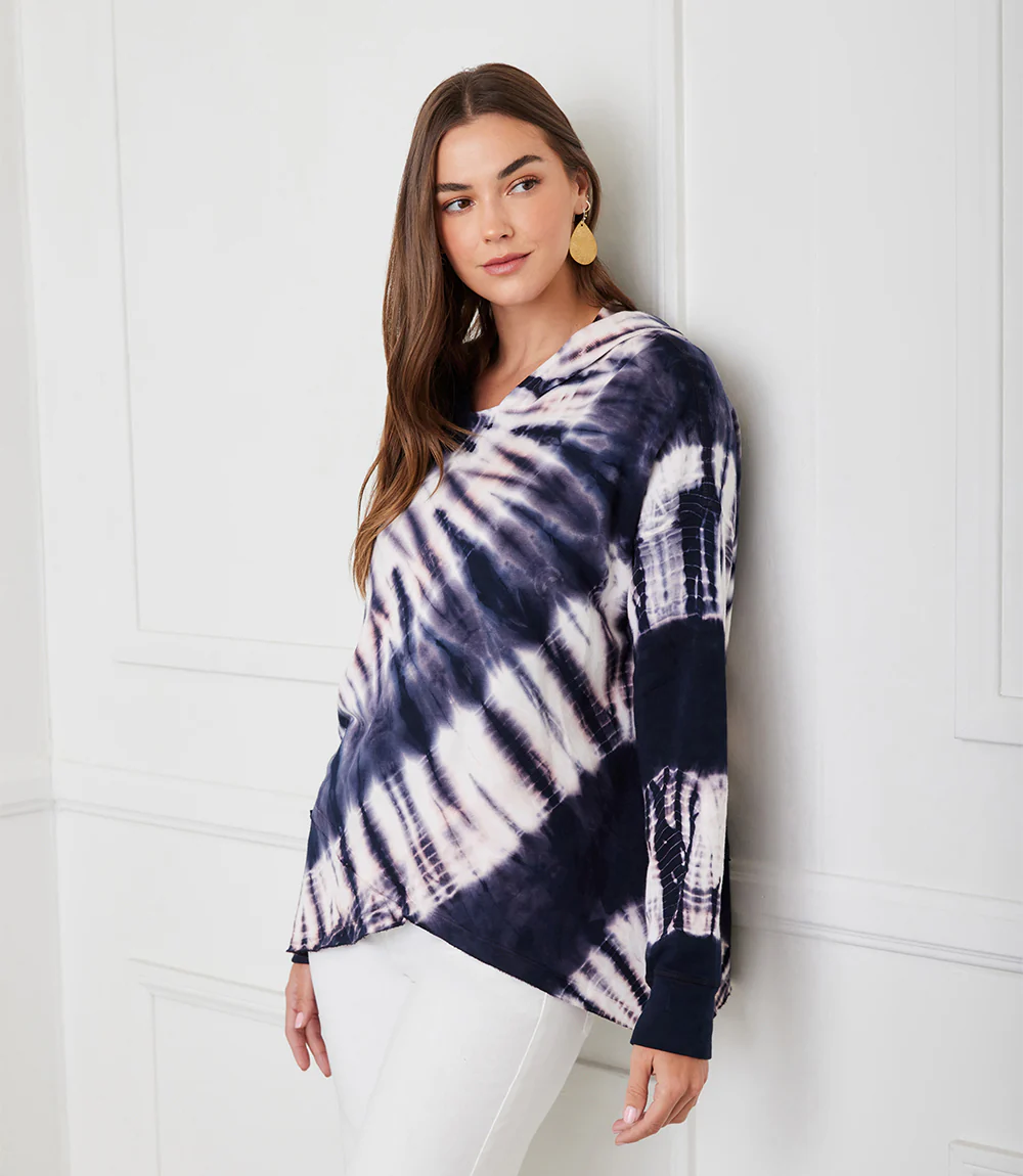 Petite Size Asymmetric Hem Hoodie