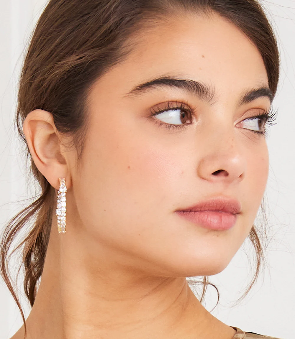 Sparkling Hoop Earrings