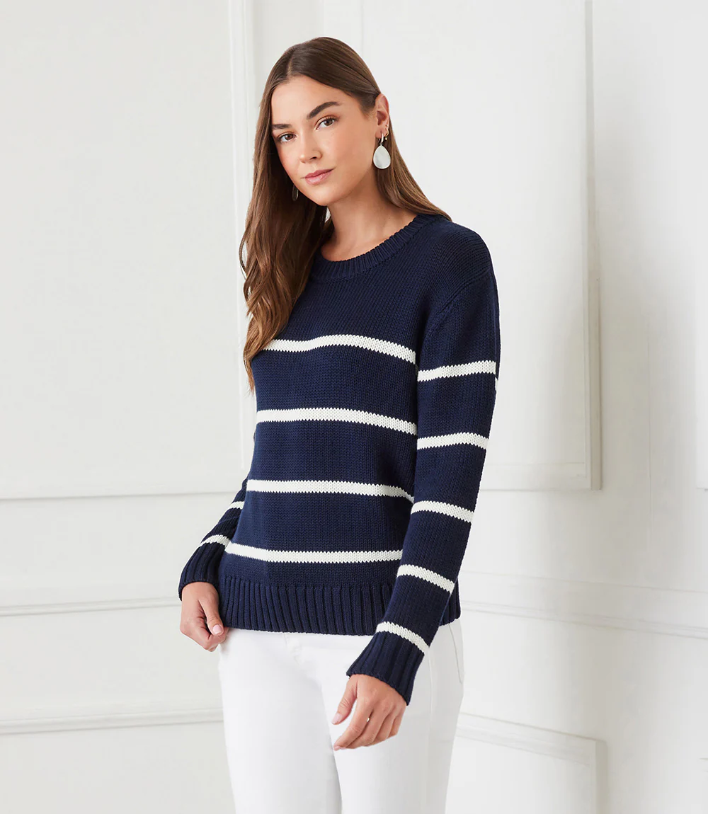 Stripe Crewneck Sweater