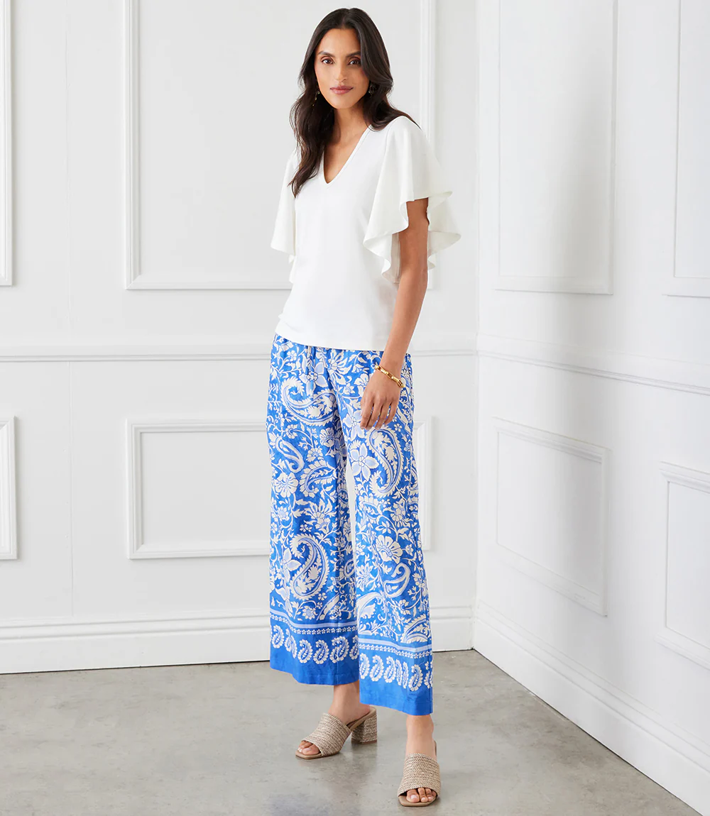 Flutter Sleeve V-Neck Top