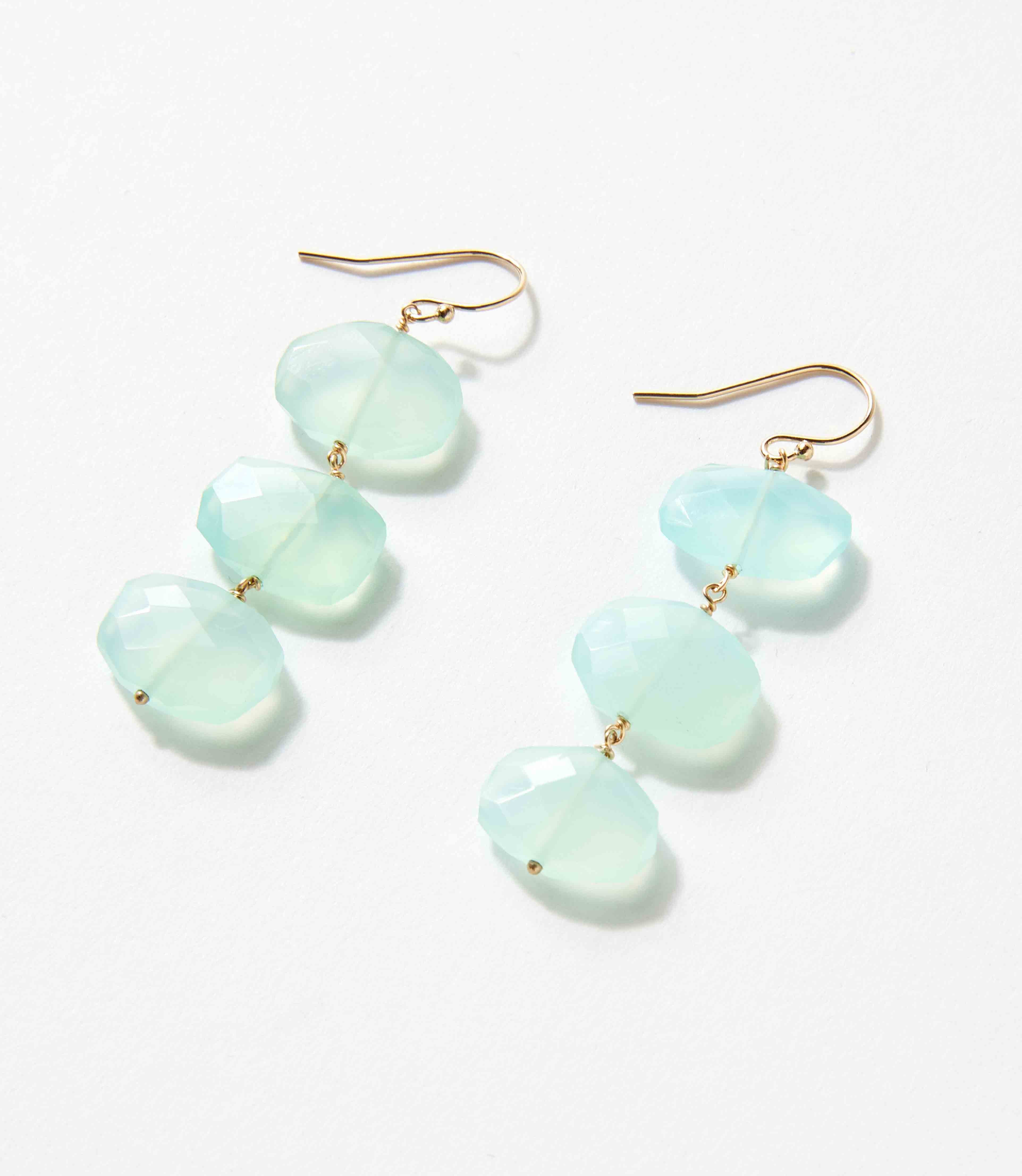 Tiered Gemstone Earrings