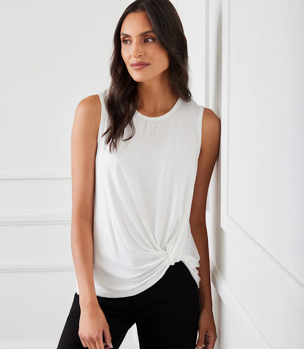 Sleeveless Pick-Up Top