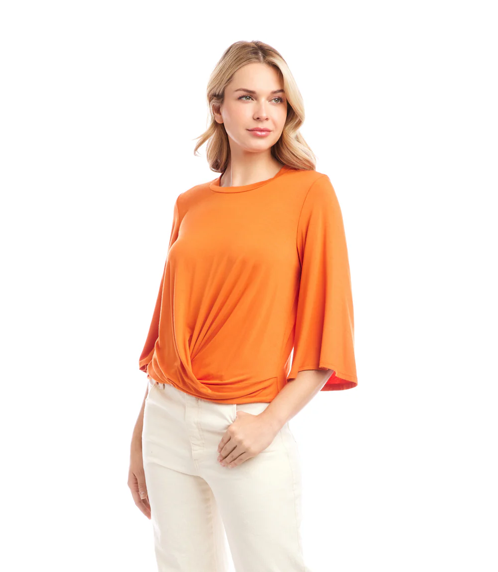 Drape Front Top
