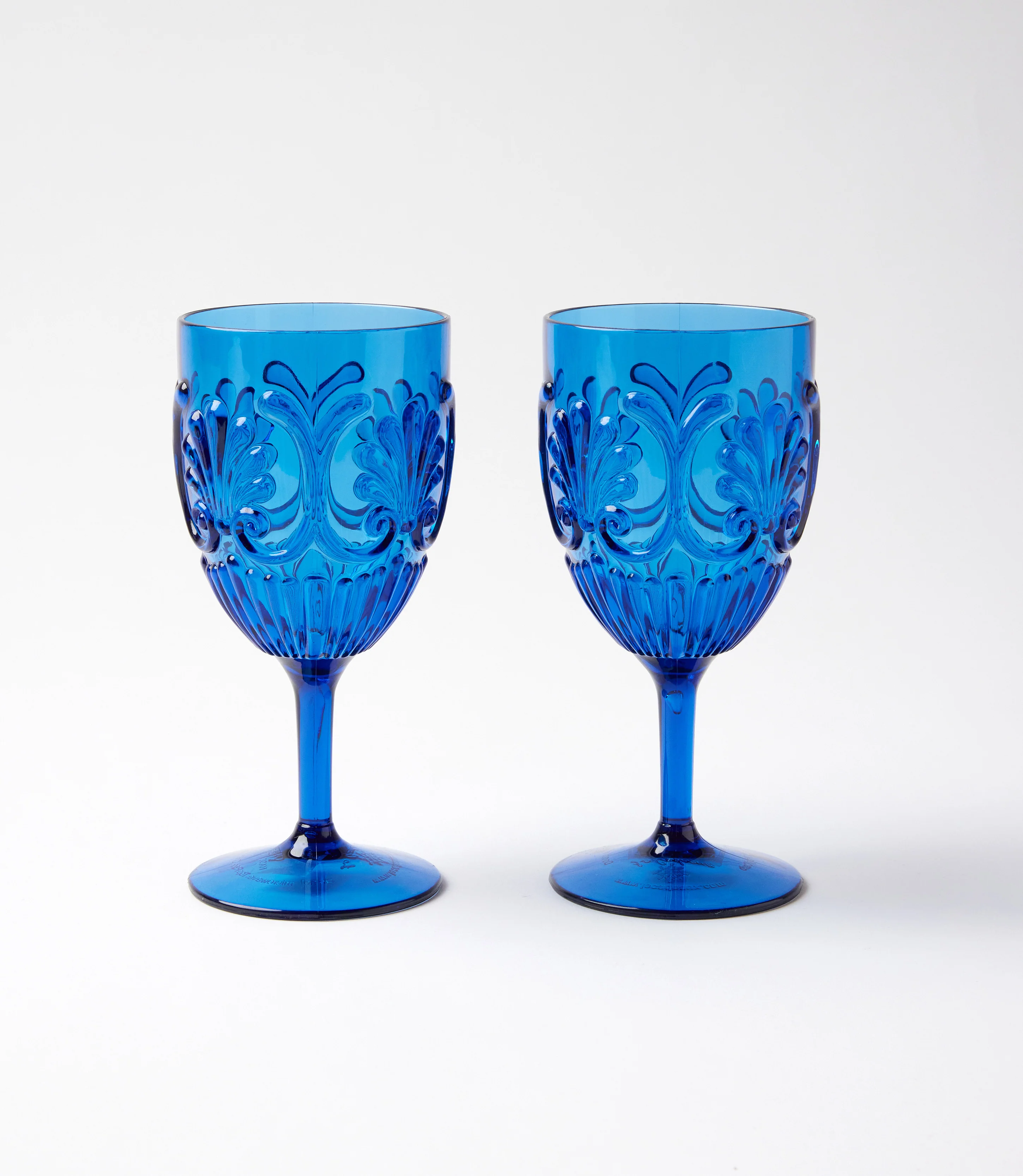 Acrylic Fleur Wine Glass