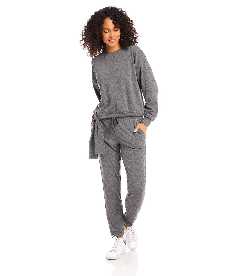Side Tie Sweatshirt