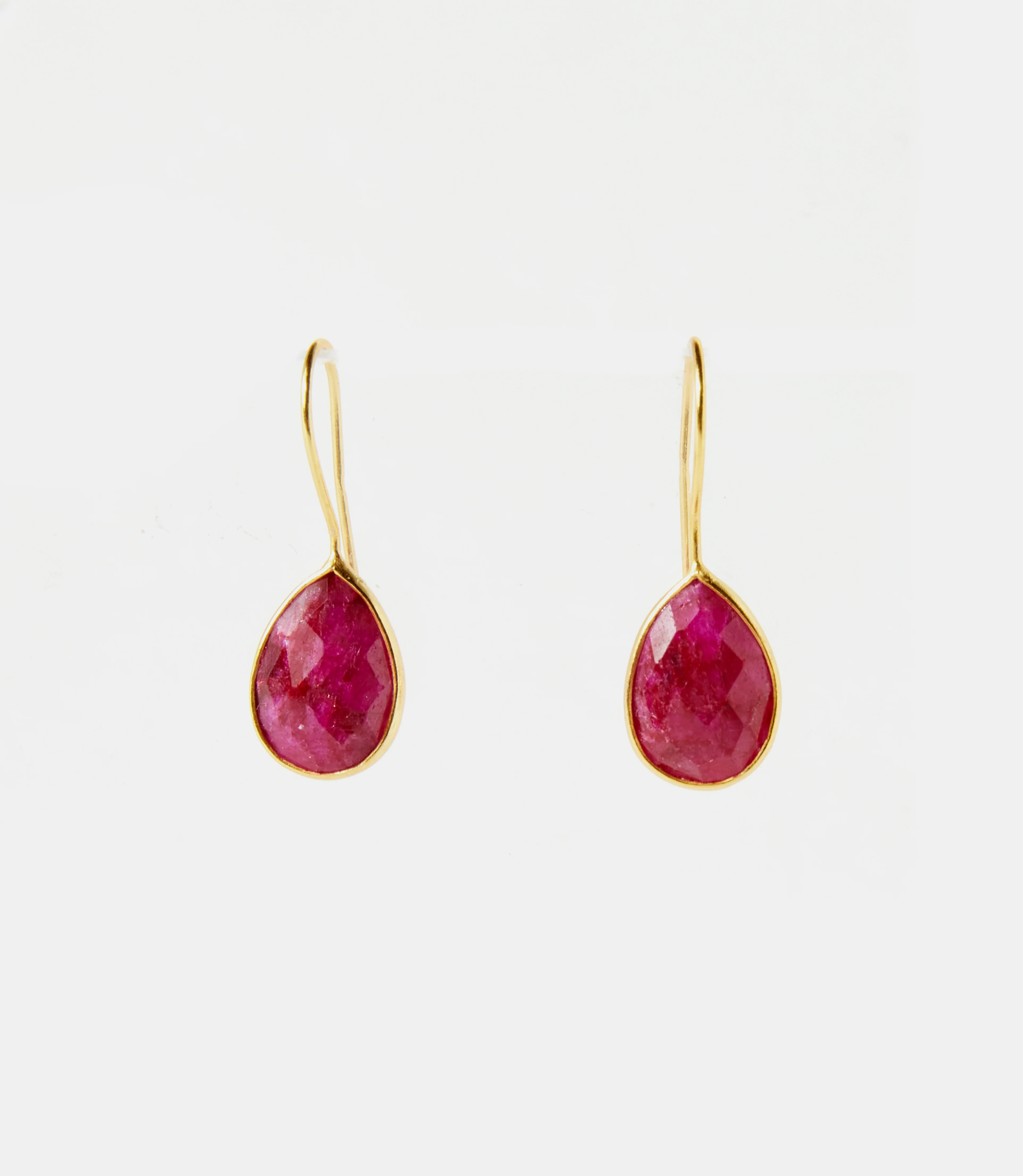Gemstone Teardrop Earrings