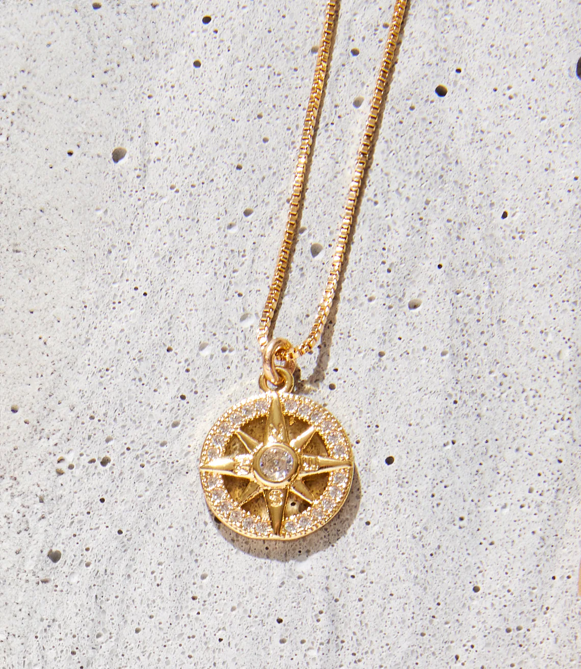Cutout Sunburst Necklace