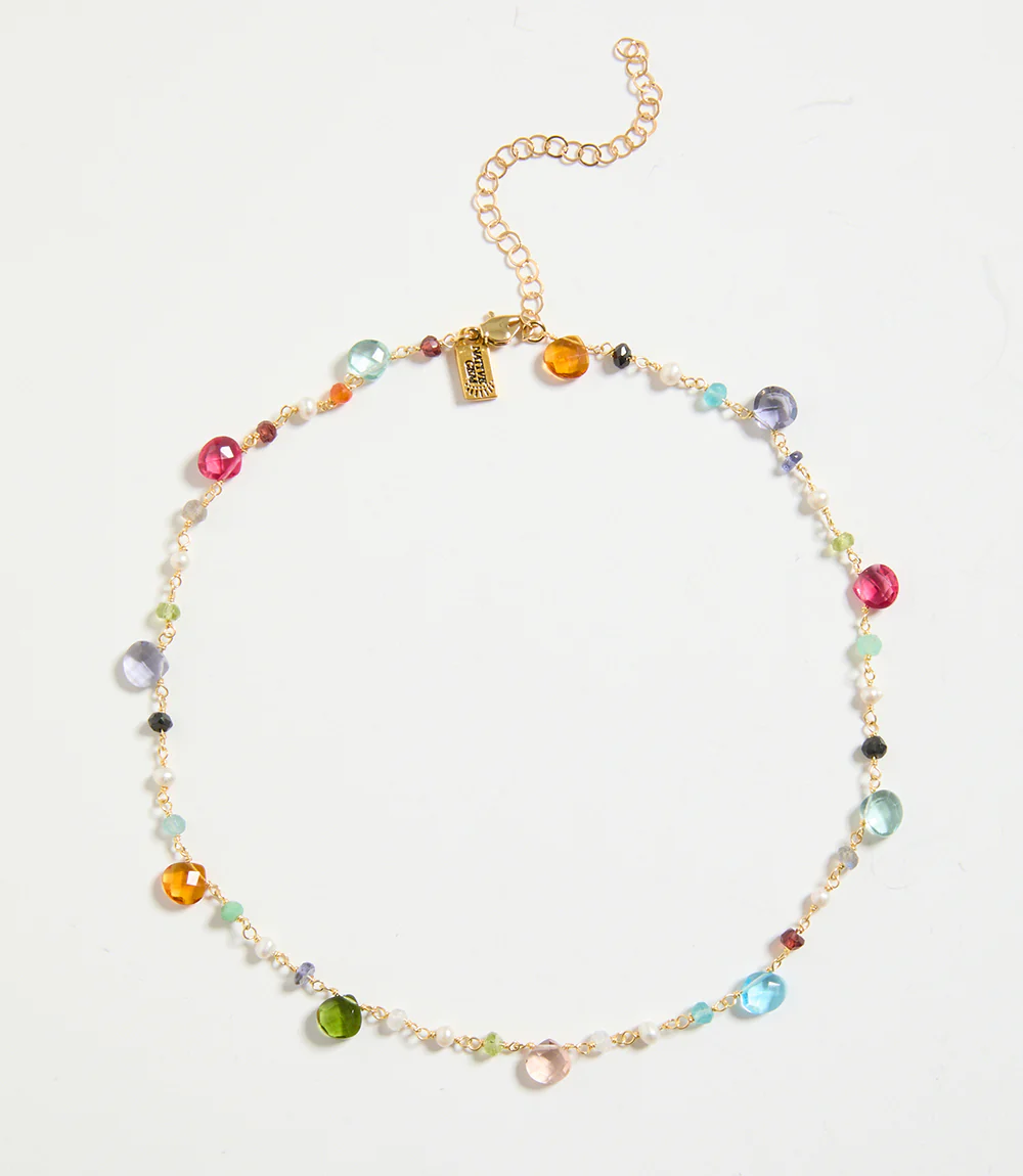 Beaded Gemstone Necklace