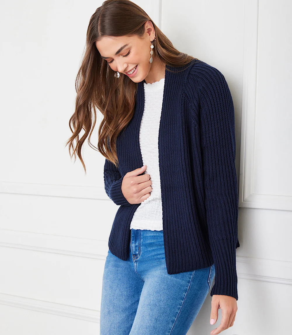 Cropped Cardigan Sweater