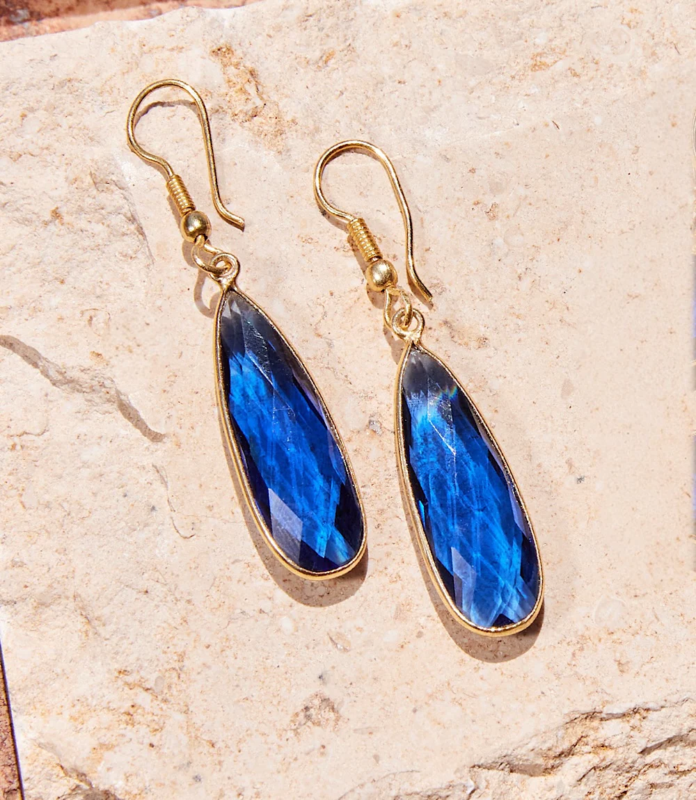 Blue Quartz Earrings