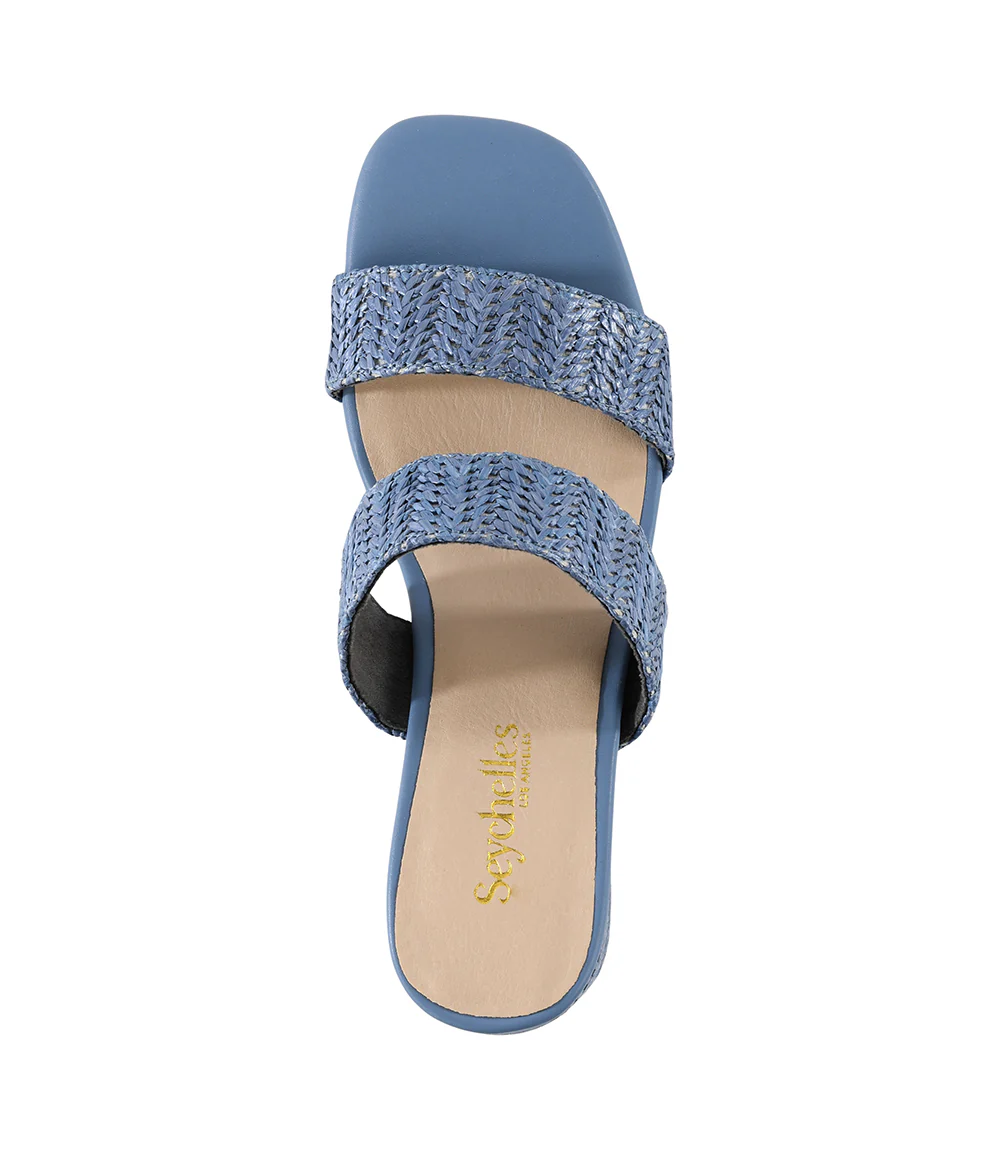 Newport Raffia Strap Heel Sandals