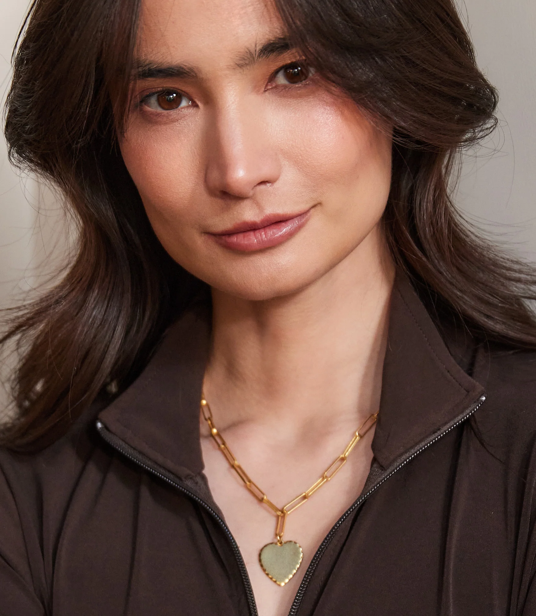 Heart Disc Necklace