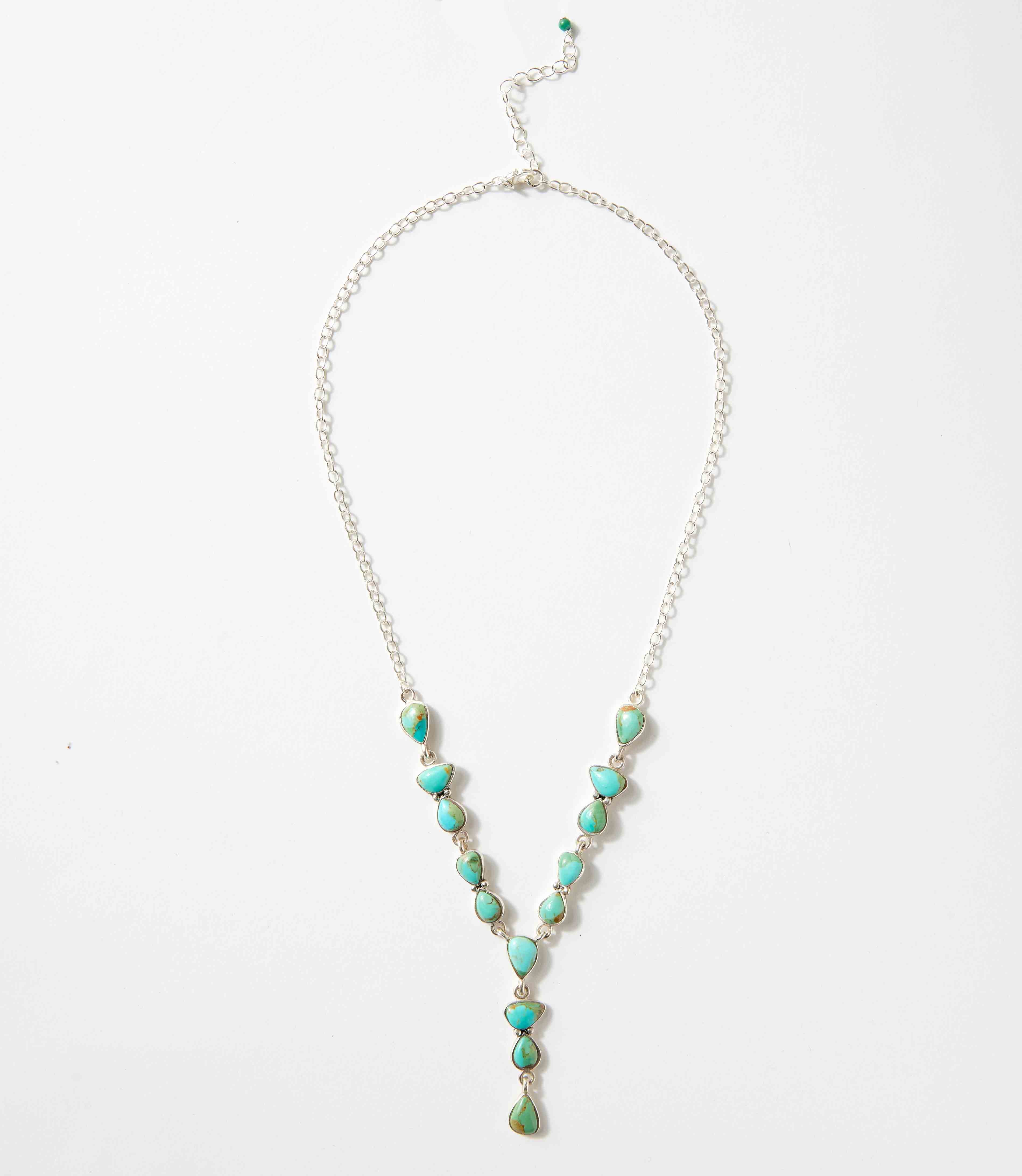 Durango Turquoise Lariat Necklace