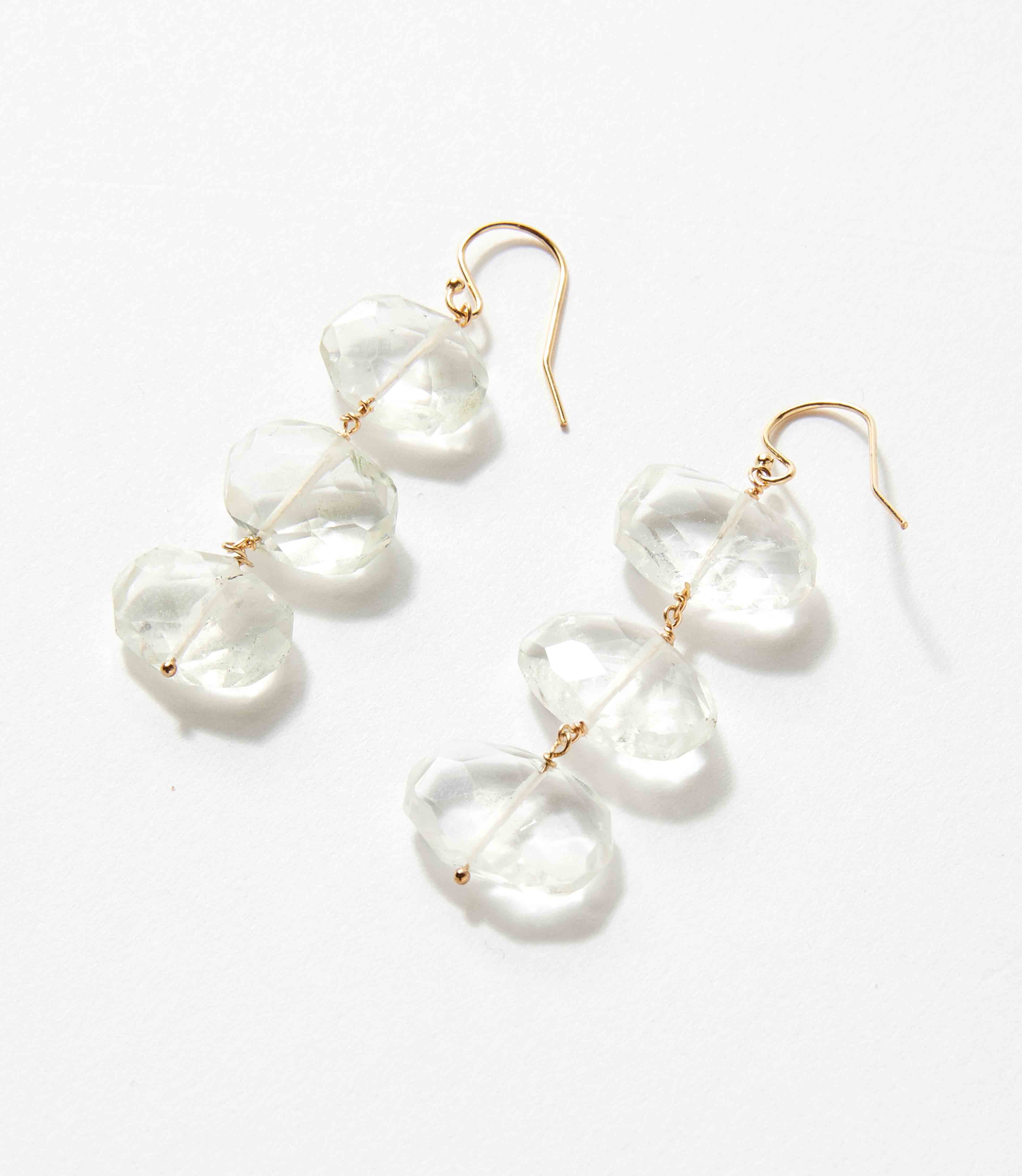 Tiered Gemstone Earrings
