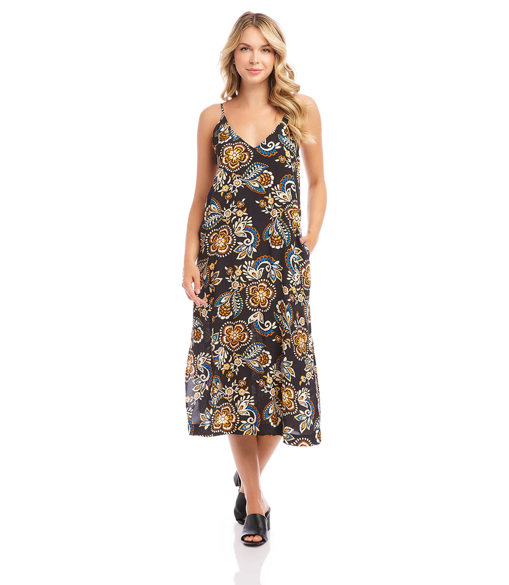 Side Slit Midi Dress