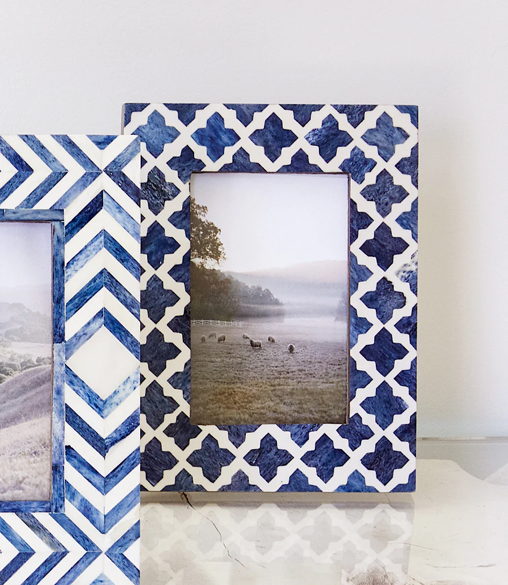 Mosaic Bone Picture Frame