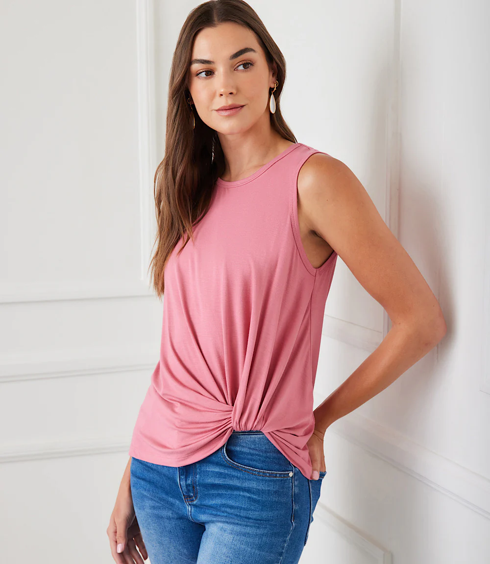 Sleeveless Pick-Up Top