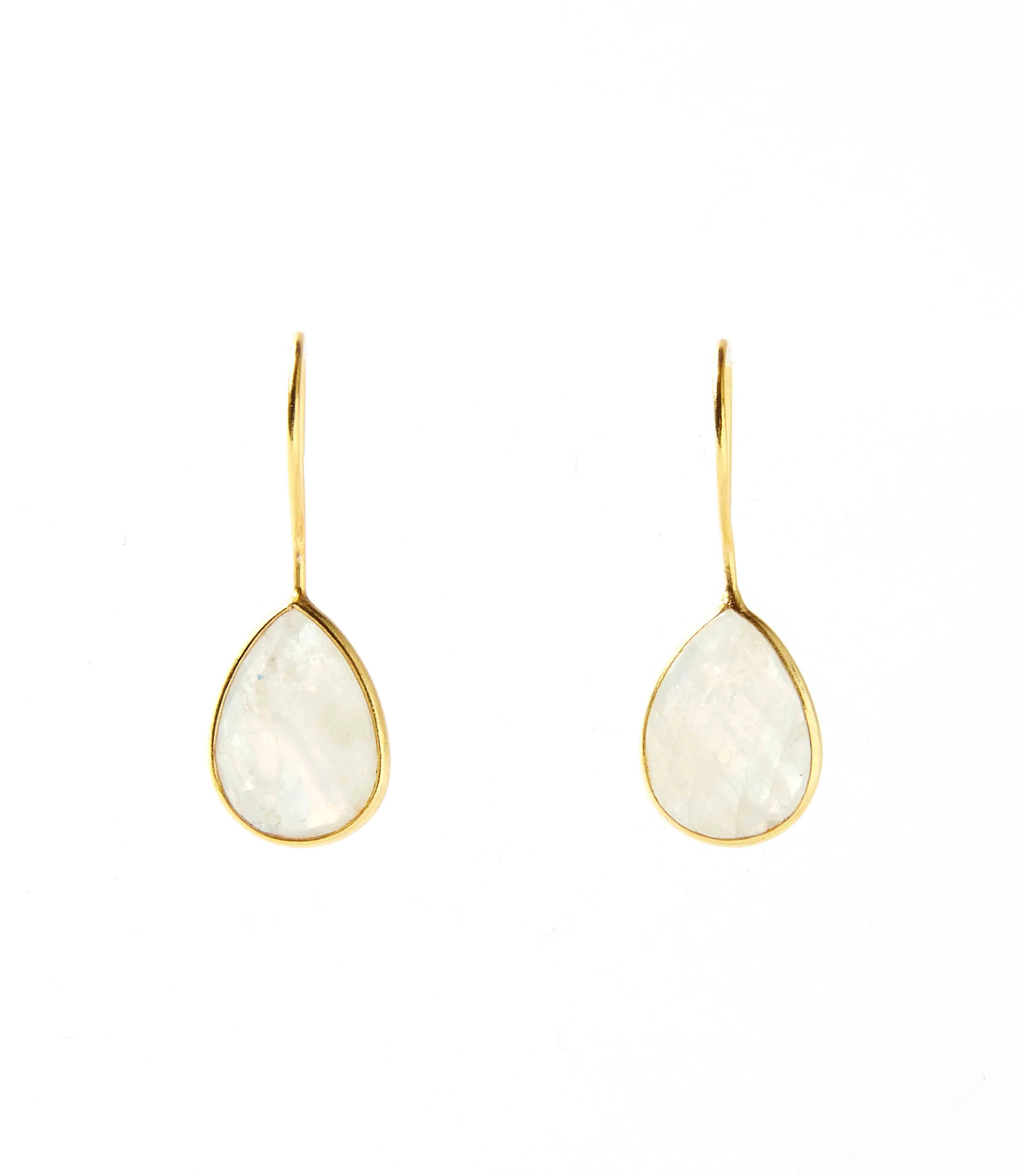 Gemstone Teardrop Earrings
