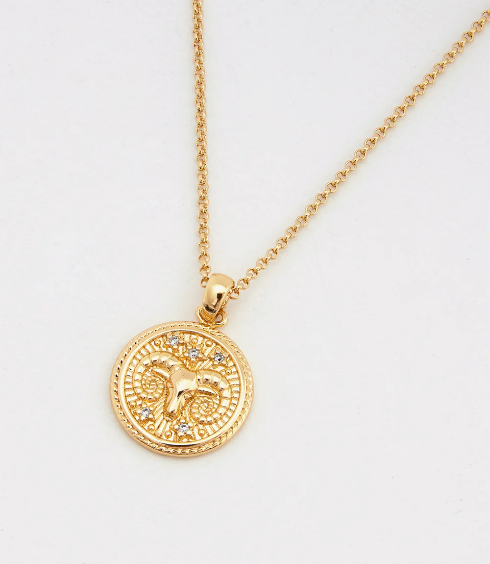 Aries Coin Necklace