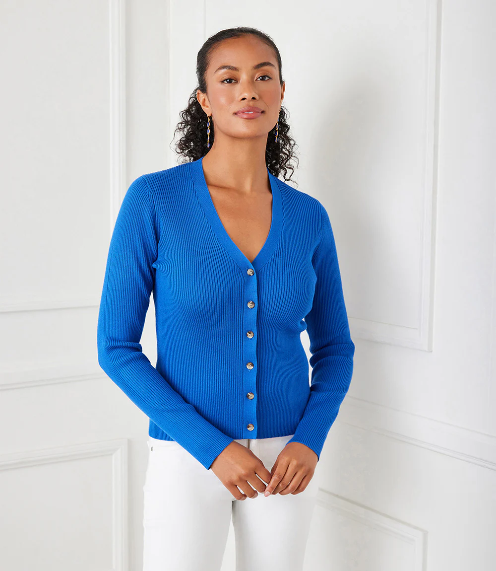 Ribbed Cardigan Sweater