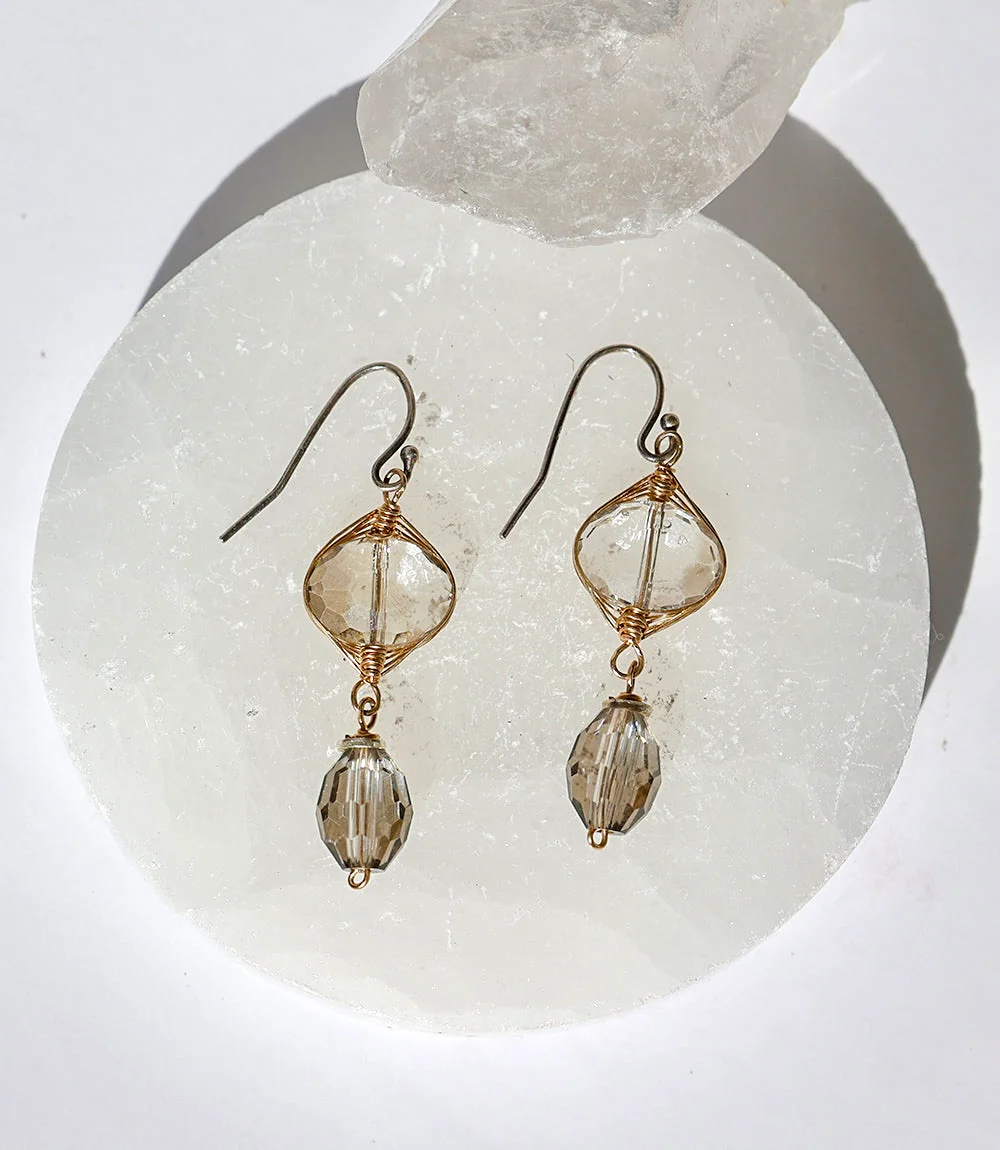 Smokey Quartz Dangle Earrings