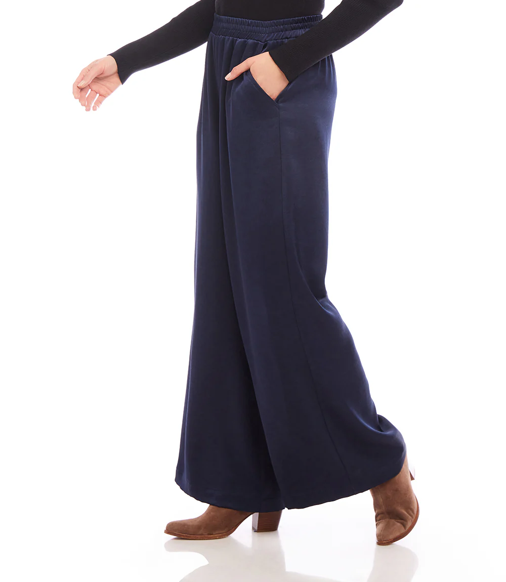 Wide Leg Satin Pants