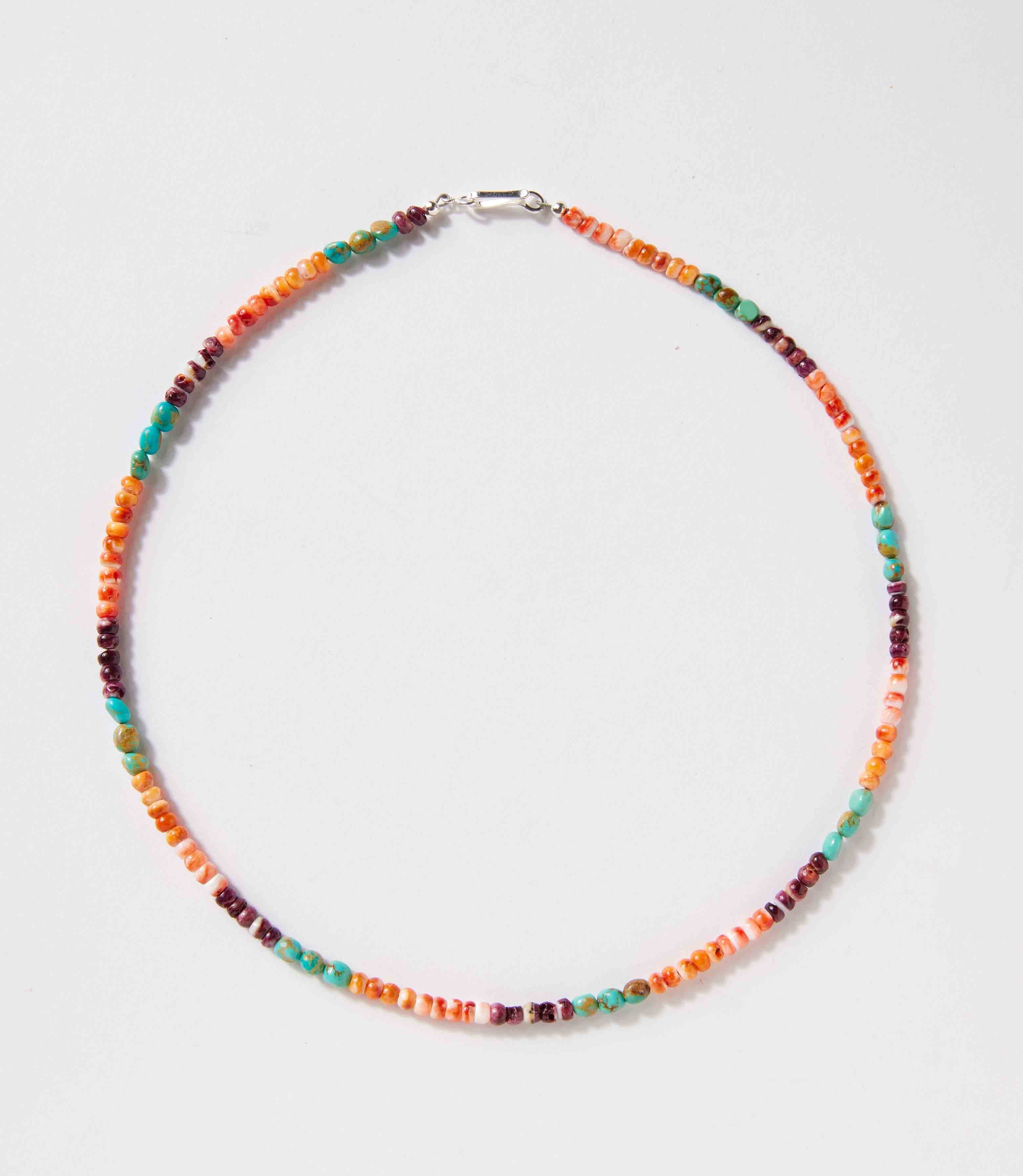 Turquoise And Spiny Oyster Necklace