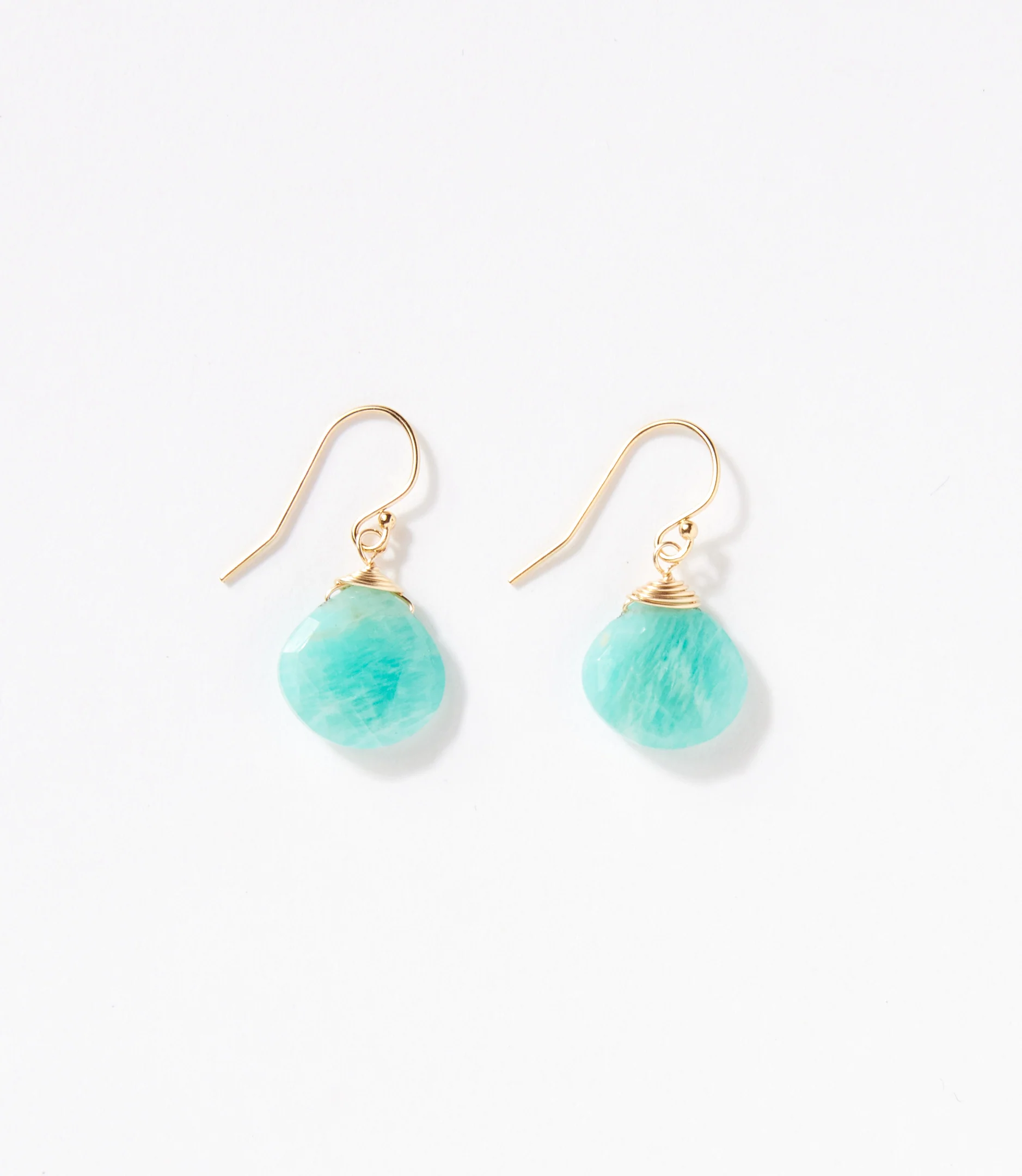 Faceted Amazonite Earrings
