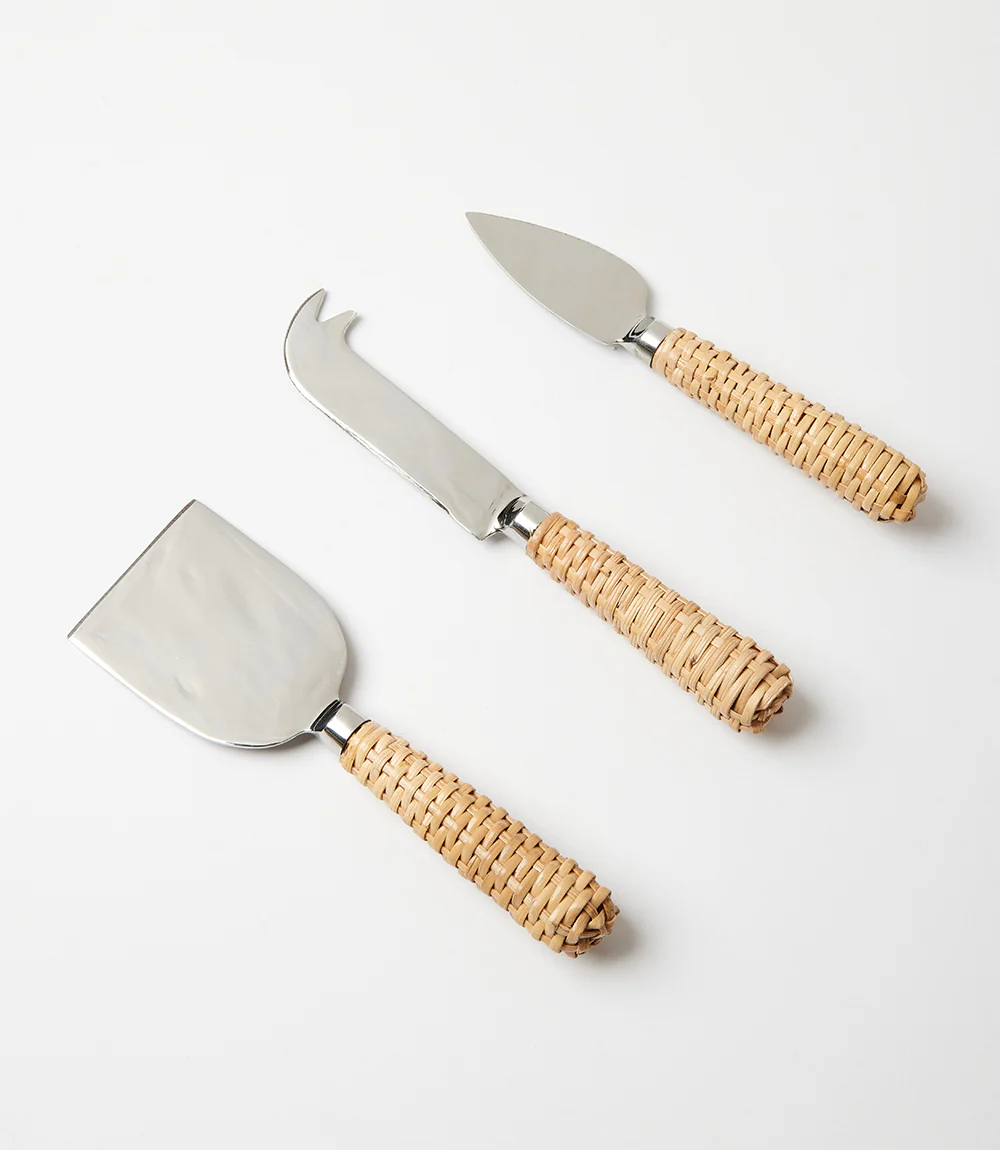 Rattan Cheese Knives