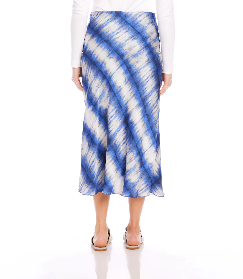 Satin Bias Cut Midi Skirt