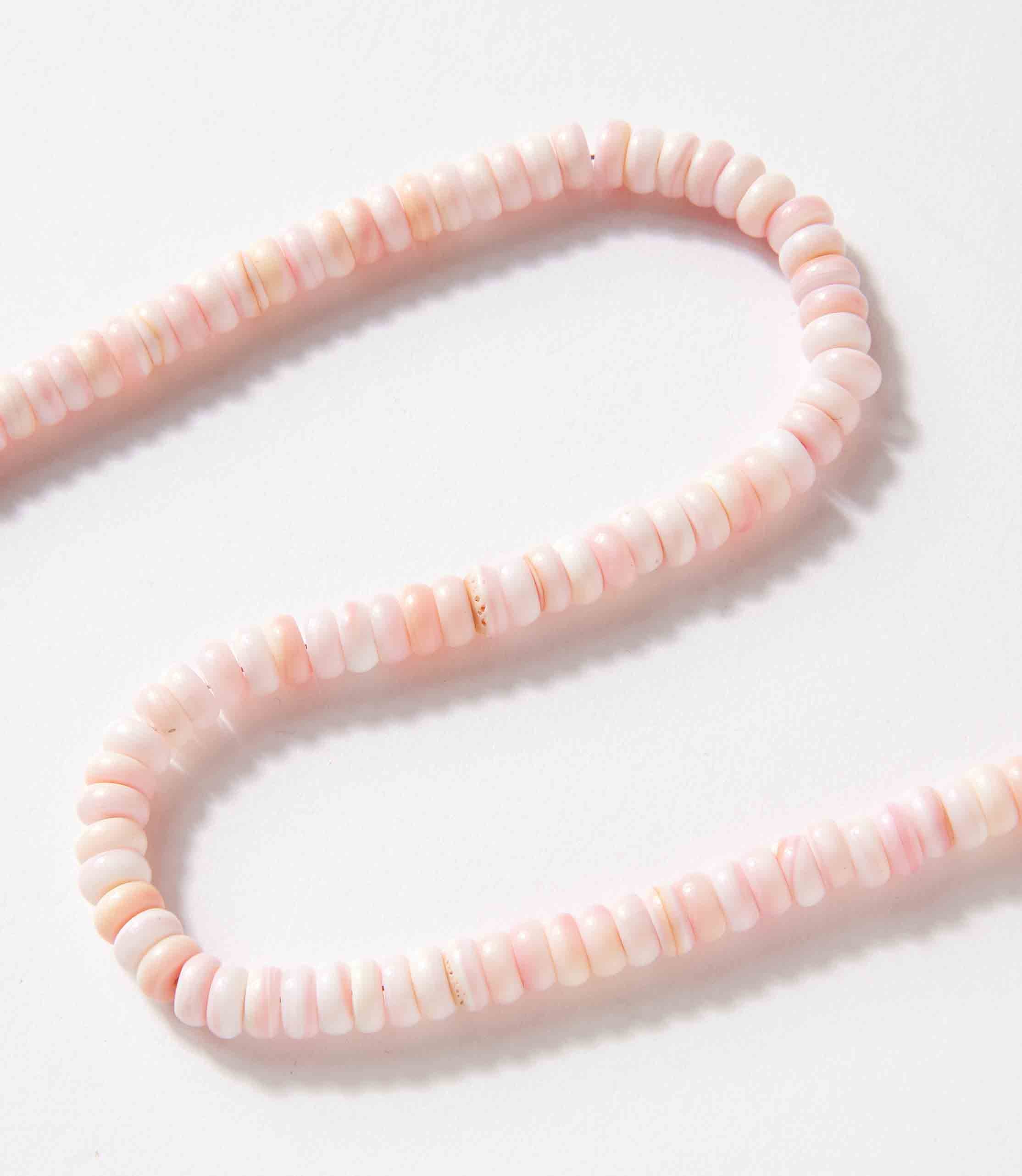 Pink Conch Beaded Necklace