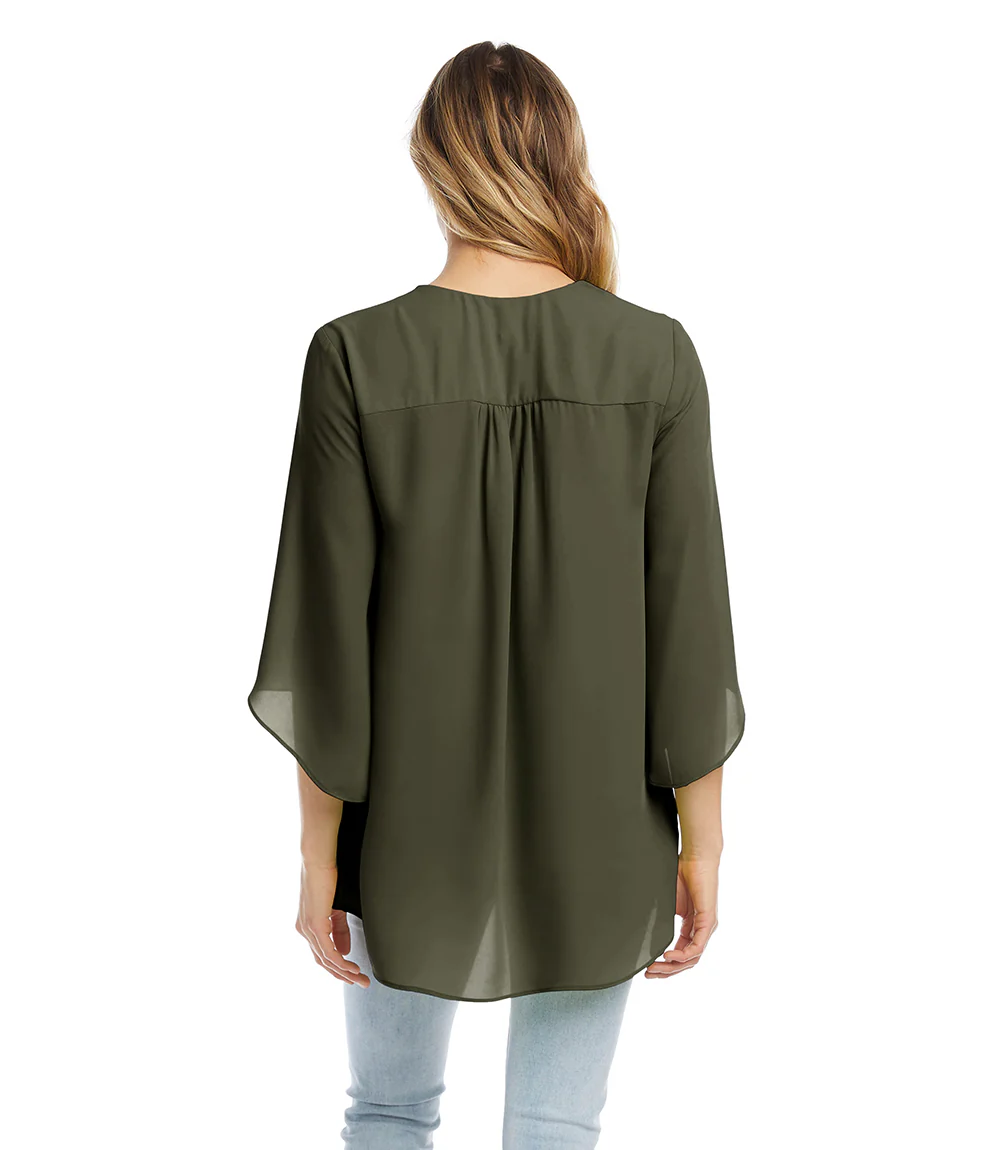 Bracelet Sleeve Asymmetric Top